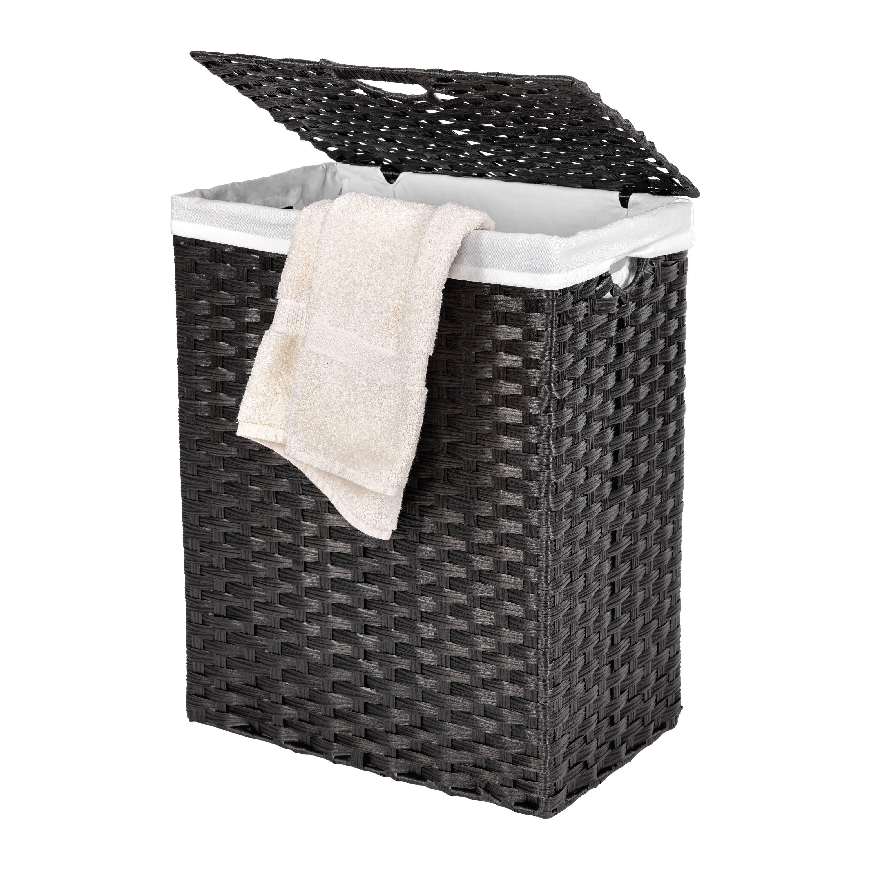 Handwoven Rectangle Laundry Hamper