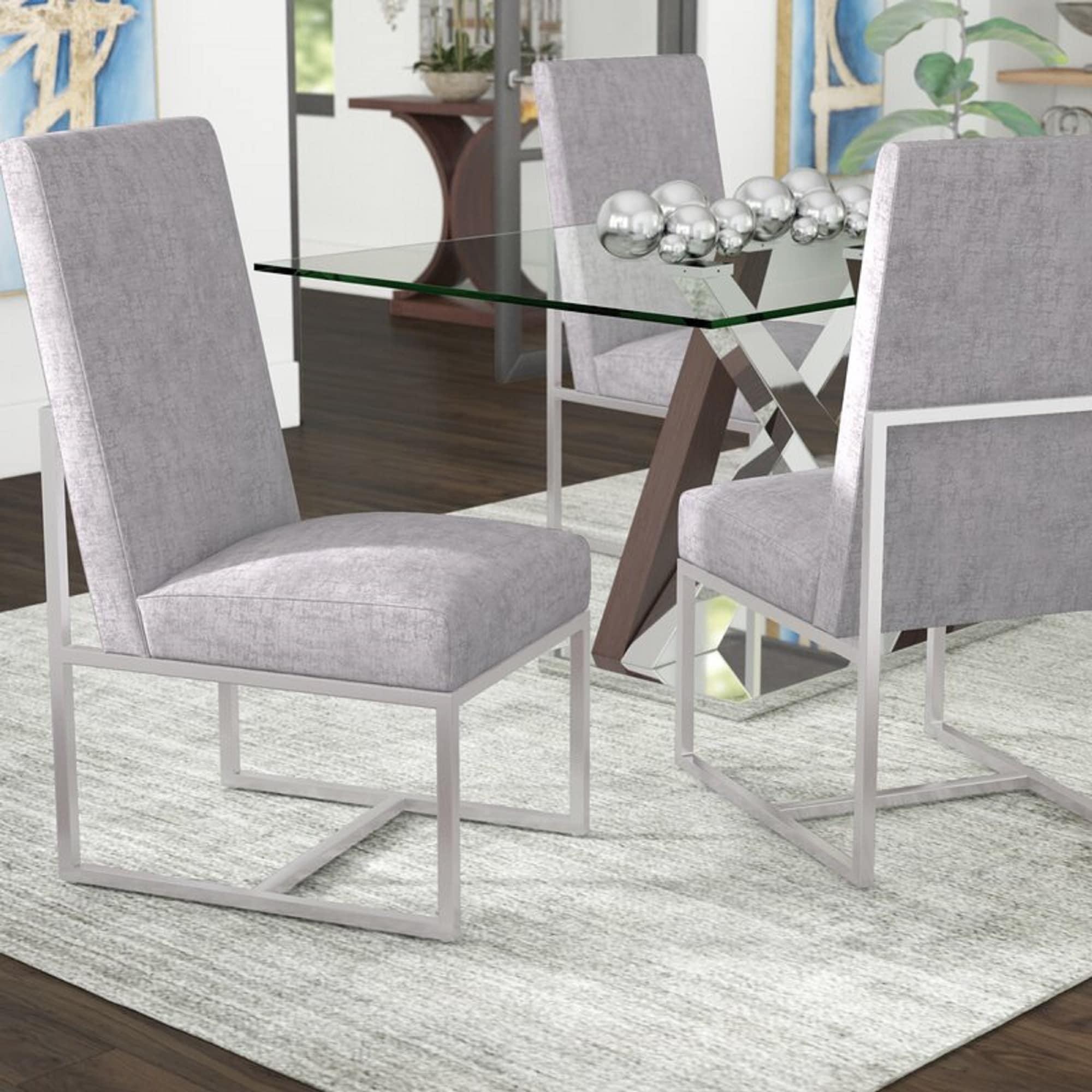 Hokku Designs Johnnette 18.9'' H Velvet Upholstered Side Chair