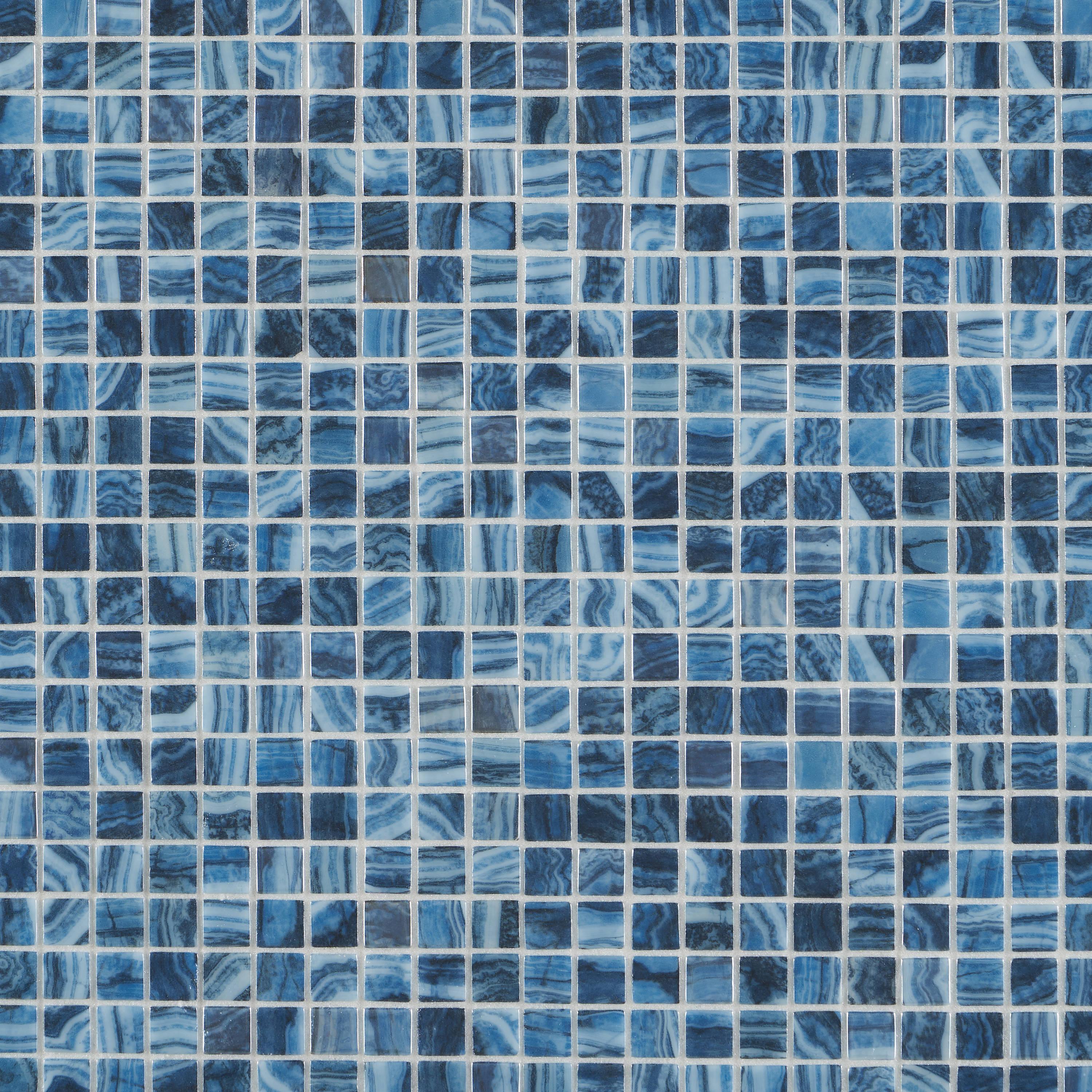 Rapids 1" x 1" Glass Grid Mosaic Wall & Floor Tile