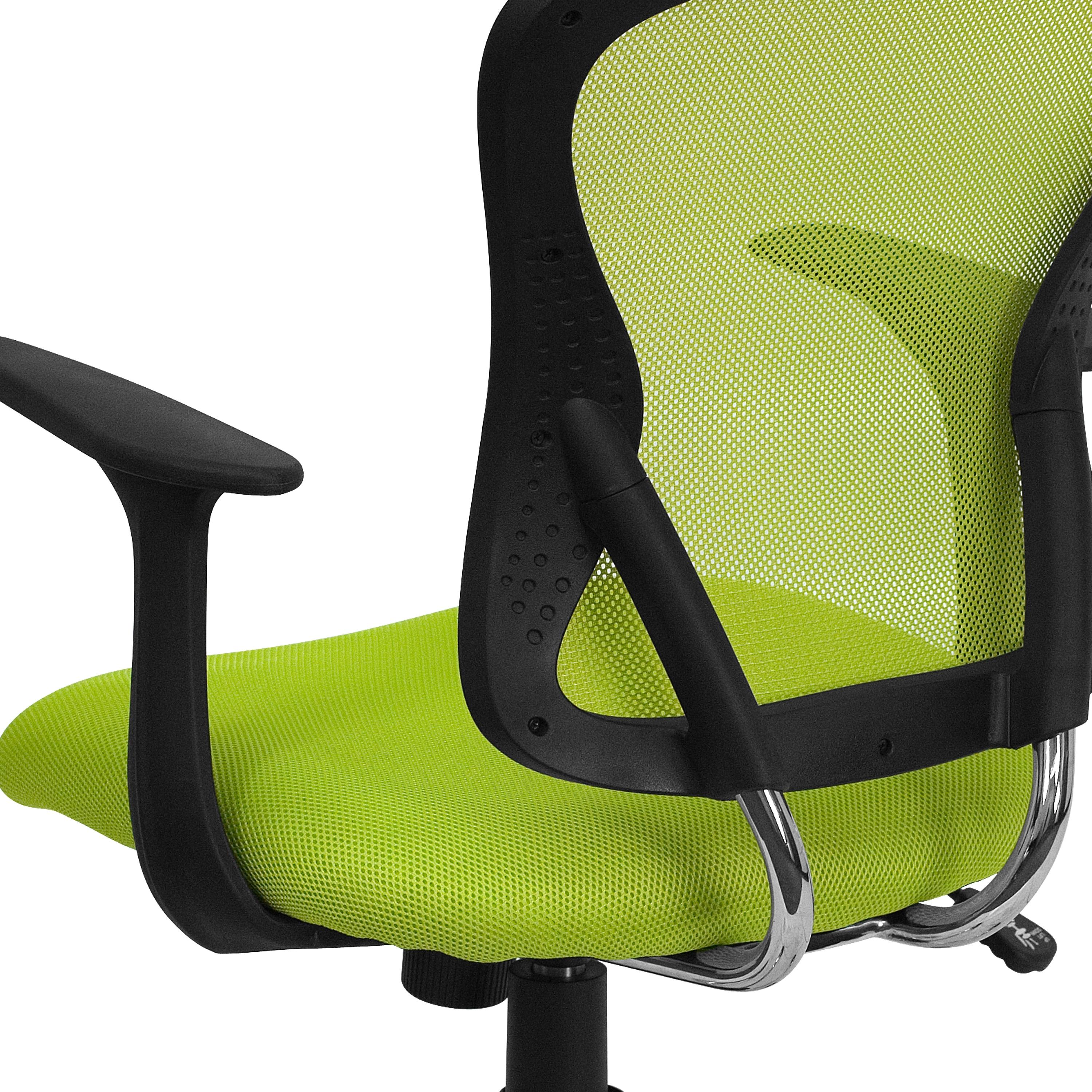 Flash Furniture Mid-Back Mesh Swivel Task Office Chair with Chrome Base and Arms