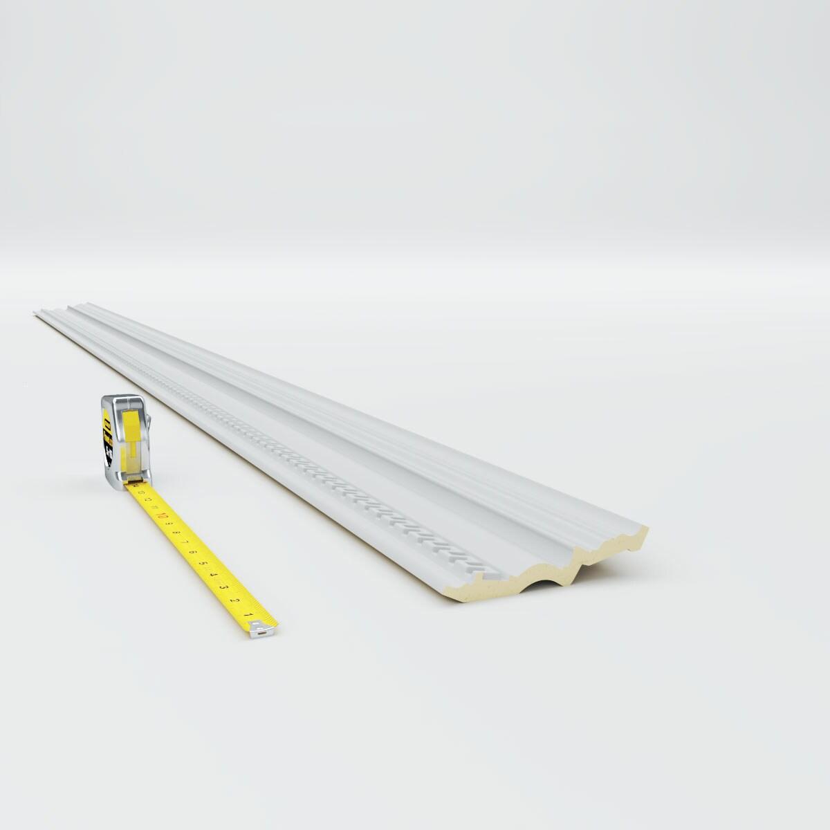 4 3/4"H x 3 3/8"P x 5 7/8"F x 94 1/2"L Nestor Crown Moulding