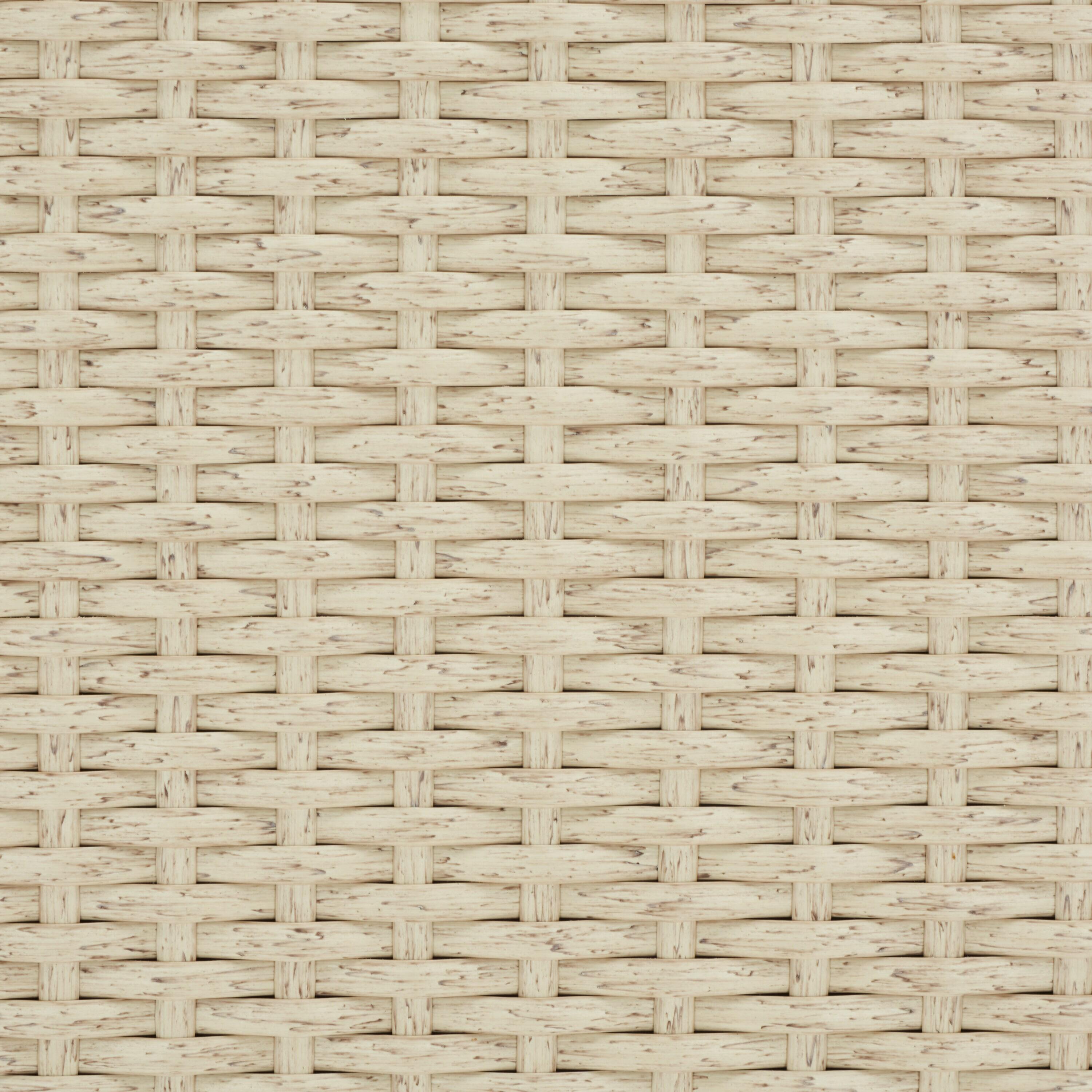 Oliveira Outdoor Cushion Deck Box - Beige/White Cushion - Safavieh