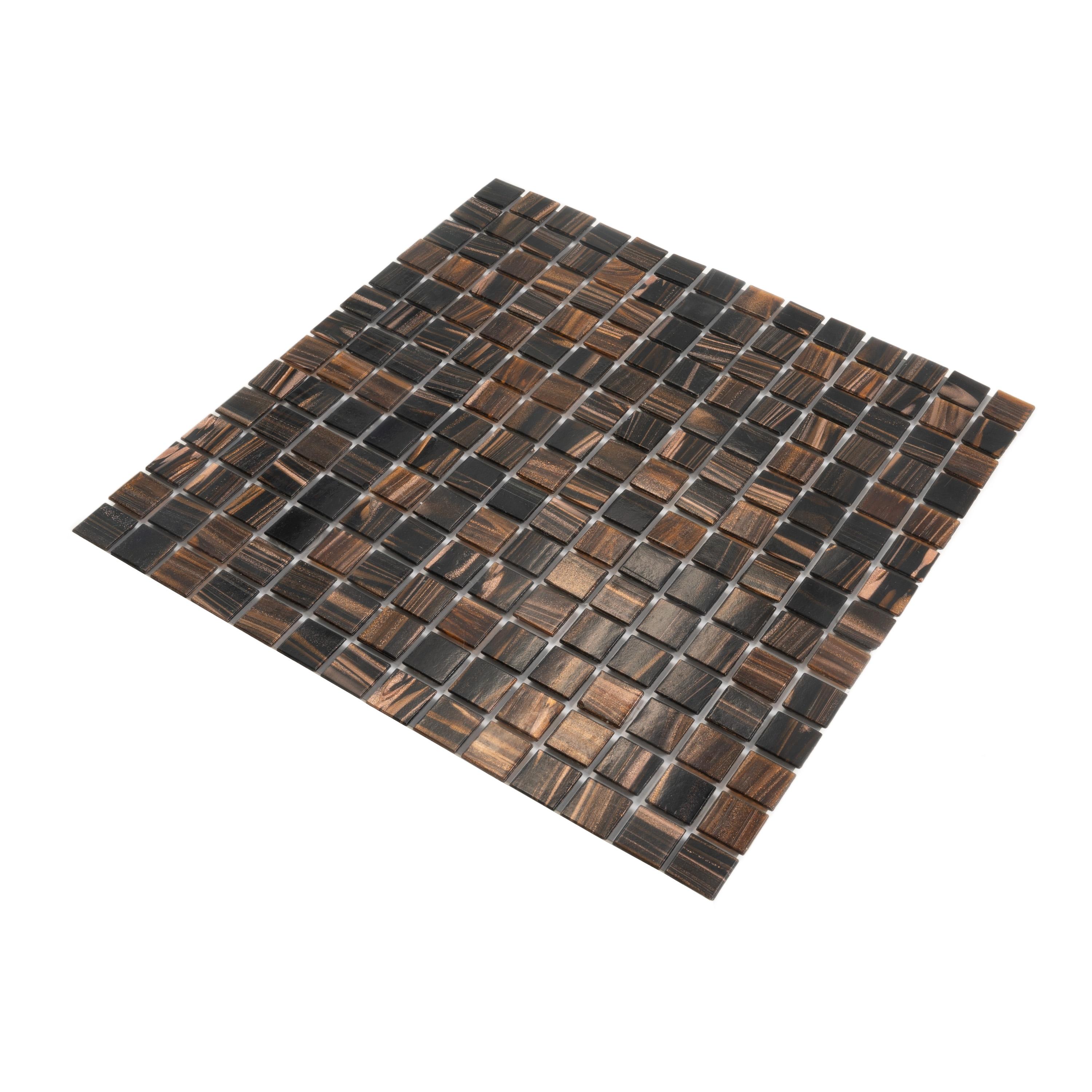 Mingles 0.8" x 0.8" Glass Grid Mosaic Wall & Floor Tile