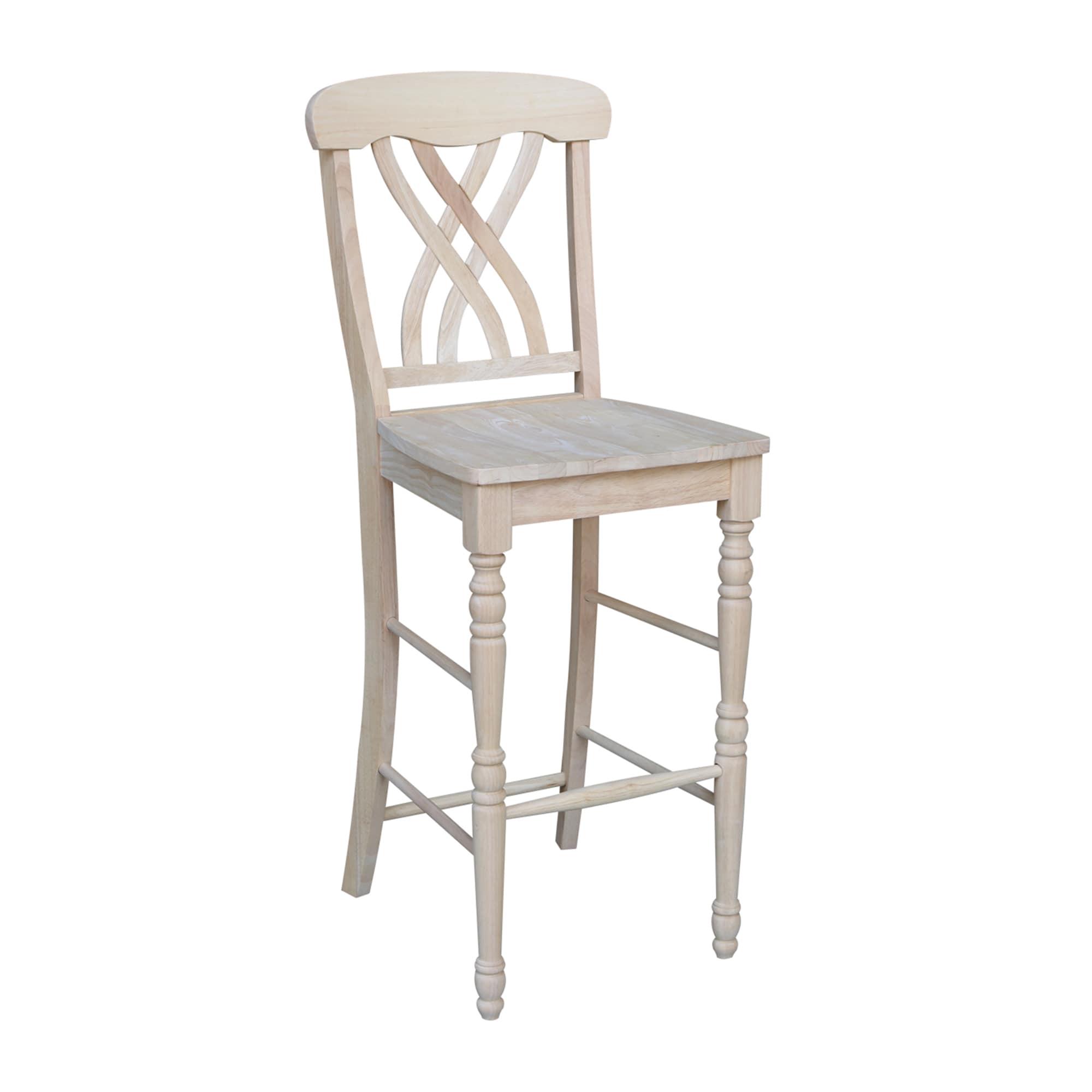 30 in. Seat Height Lattice Bar Height Stool