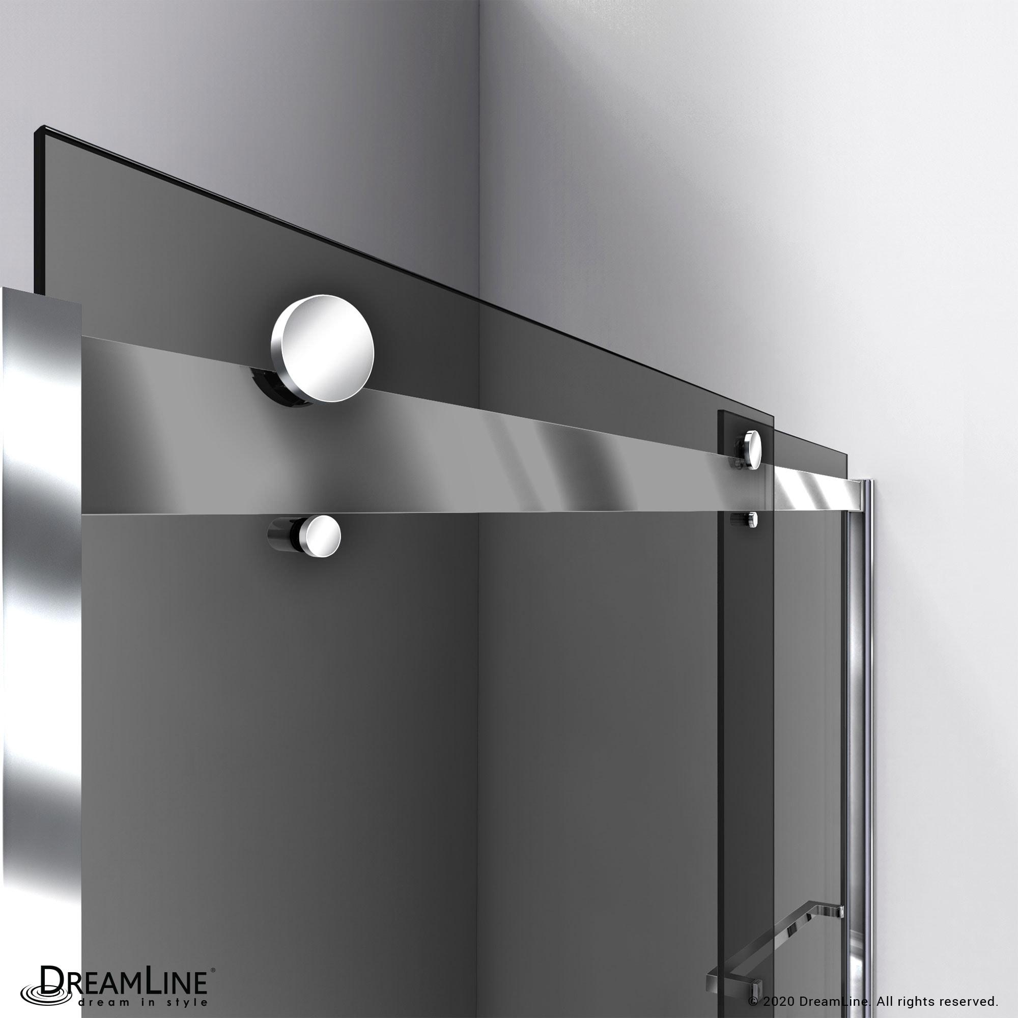 DreamLine 56" - 60" W 60" H Reversible Semi-Frameless Tub Door with ClearMax Technology SHDR-6360602G01