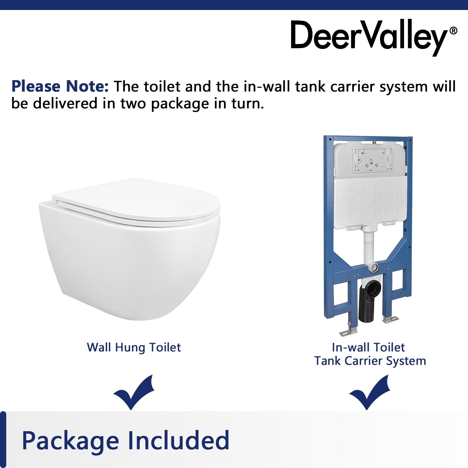 Liberty 1.6 GPF Elongated Wall Hung Toilets (Seat Included)