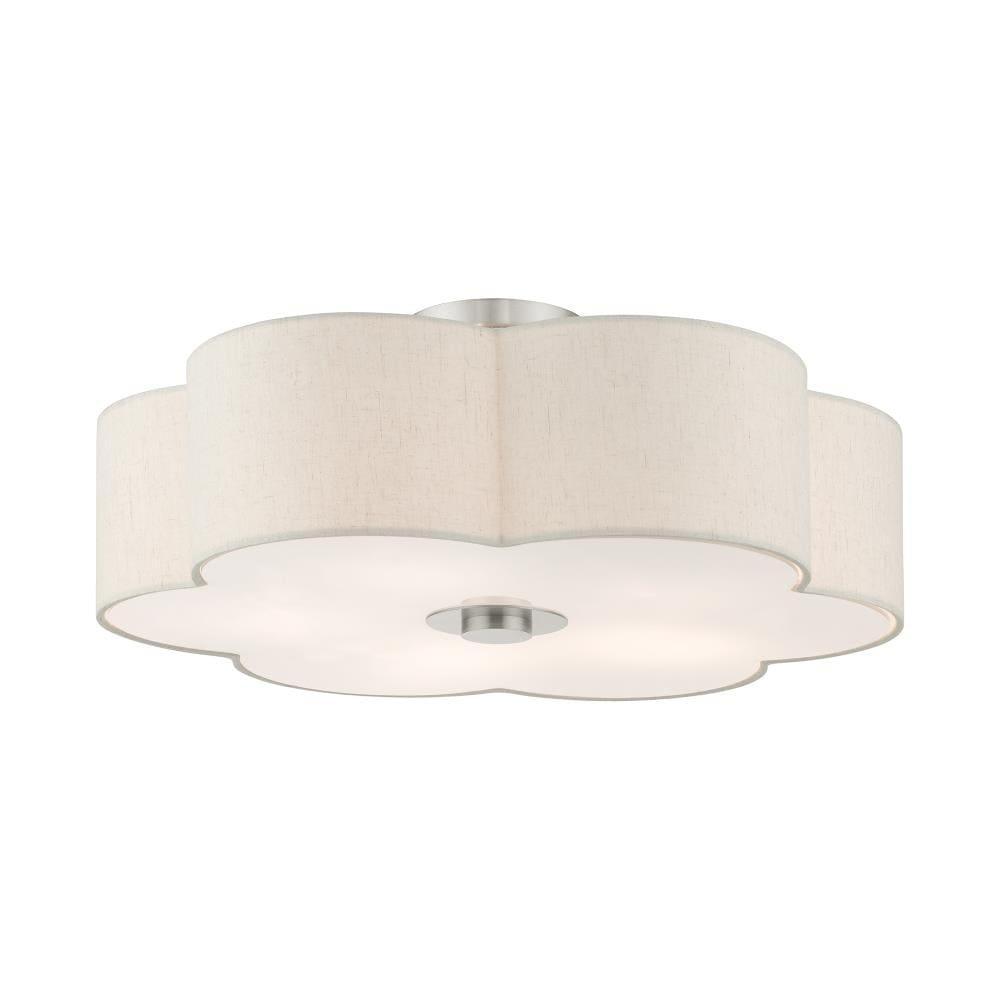 Livex Lighting Solstice 5 - Light Semi-Flush Mount in  Brushed Nickel