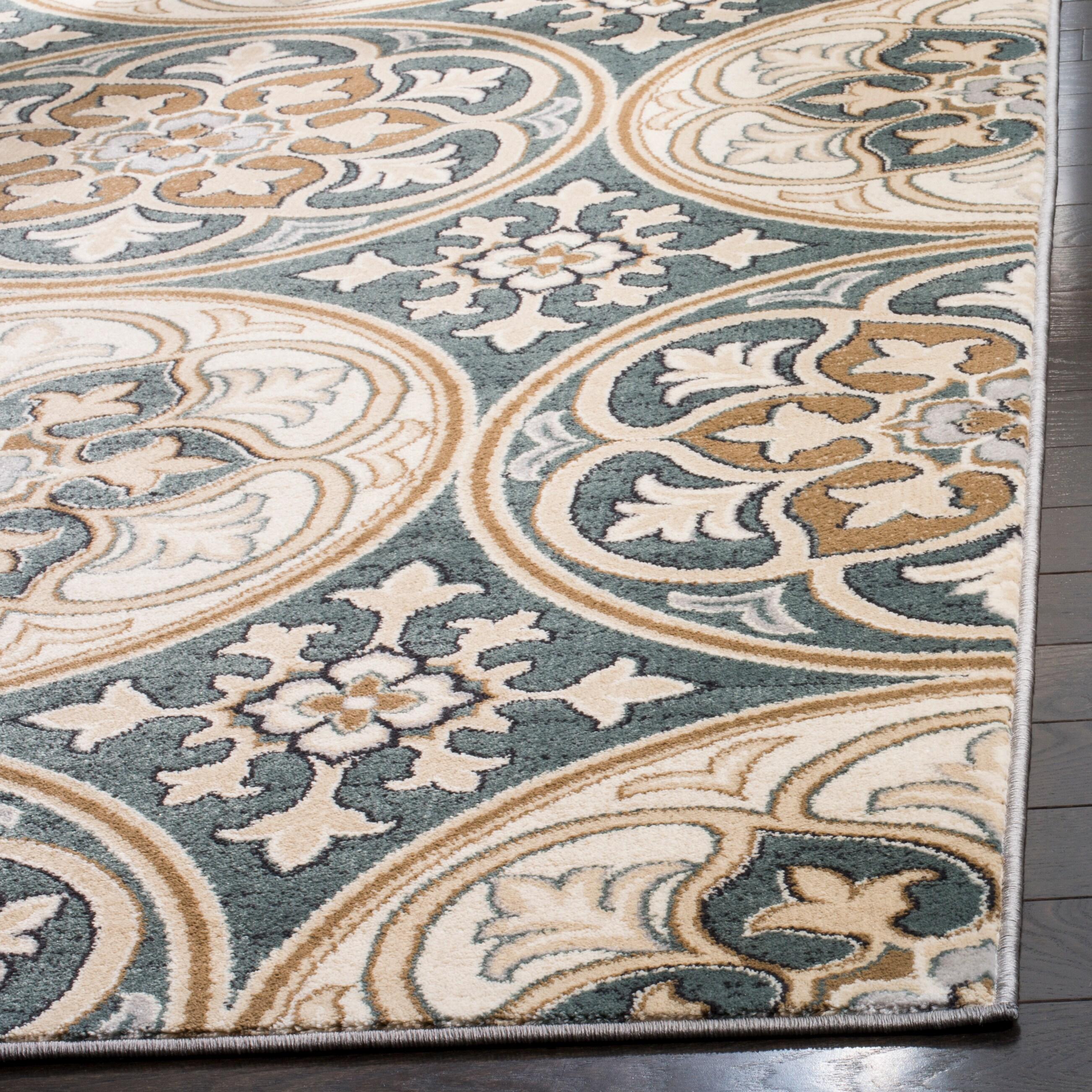 Lyndhurst LNH341 Power Loomed Accent Rug - Slate Blue/Beige - 3'3"x5'3" - Safavieh