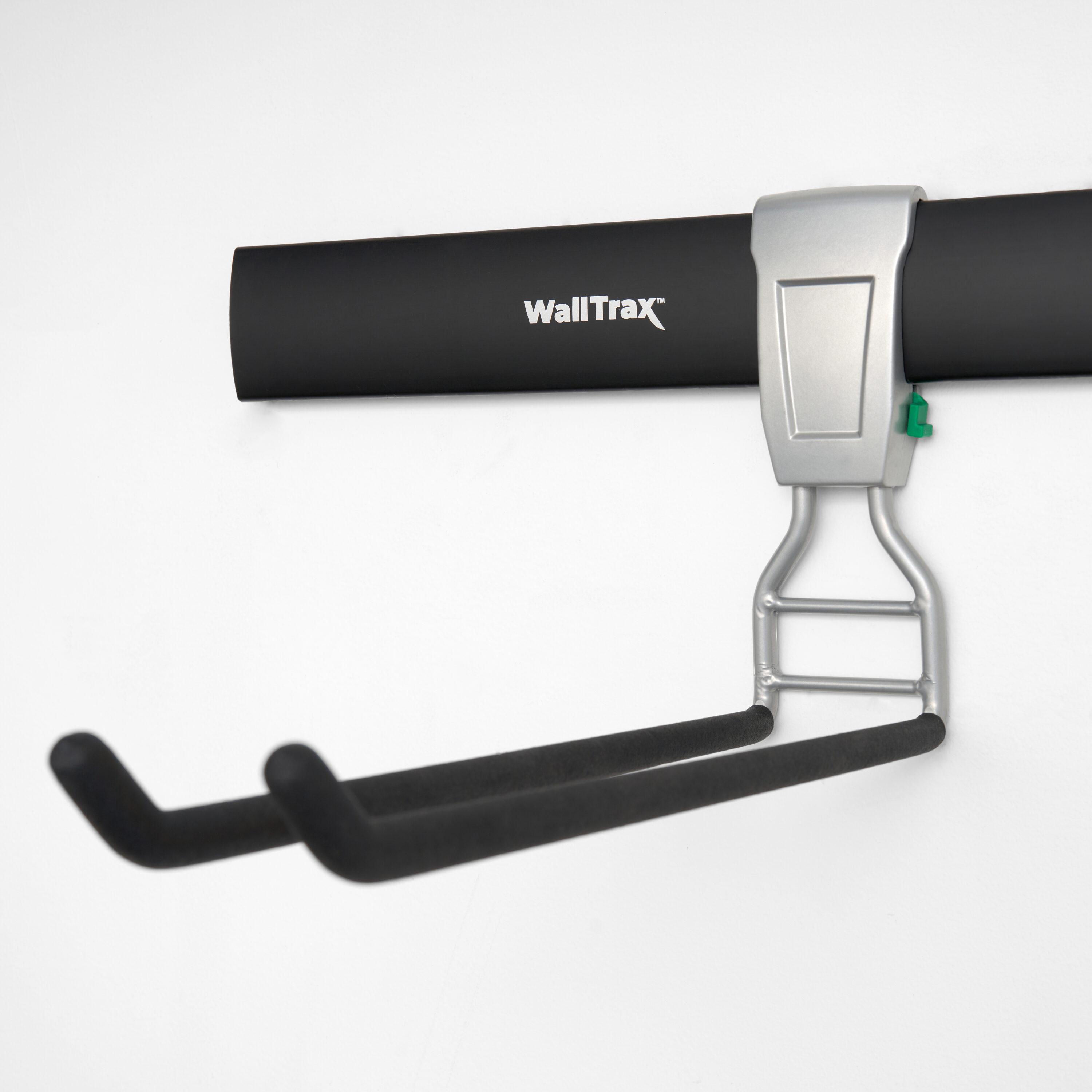 SafeRacks Wall Mounted Ski/Snowboard Rack - Includes 5 Storage Hooks - 500lb Max Capacity