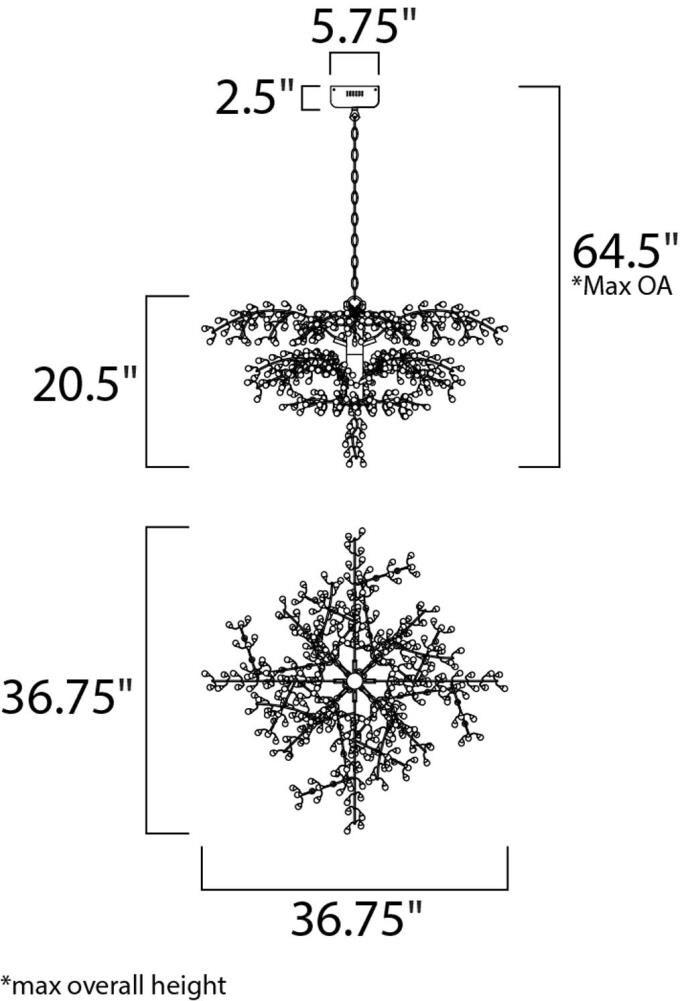 Elegant Polished Nickel 8-Light LED Chandelier with Clear Glass