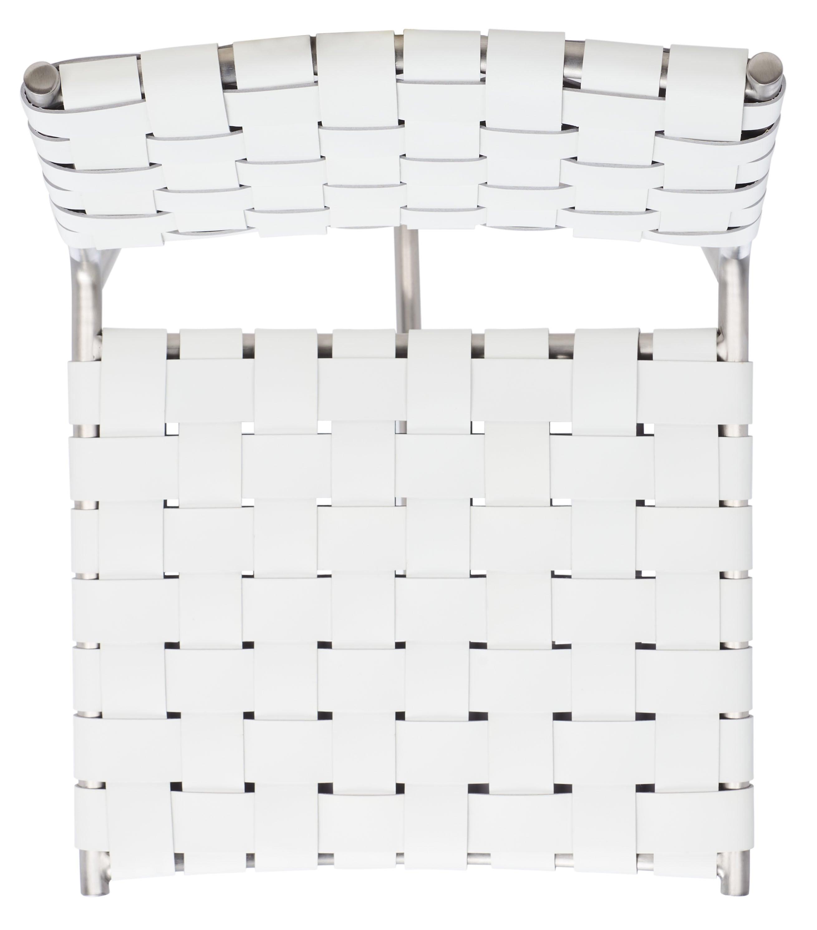 Olenna Woven Counter Stool - BST3011 - White/Silver - Safavieh