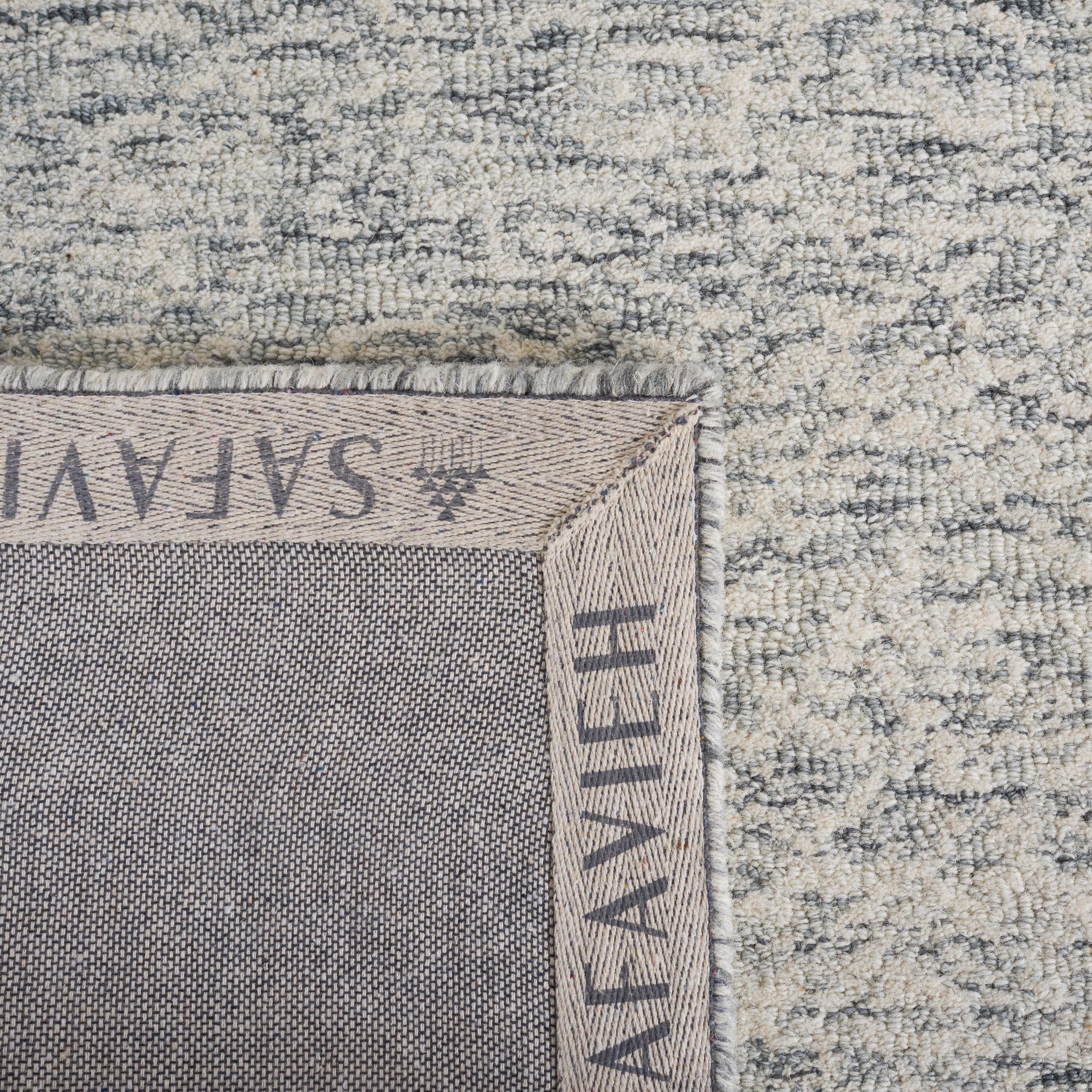 Metro MET998 Hand Tufted Indoor Area Rug - Dark Grey/Ivory - 4'x6' - Safavieh
