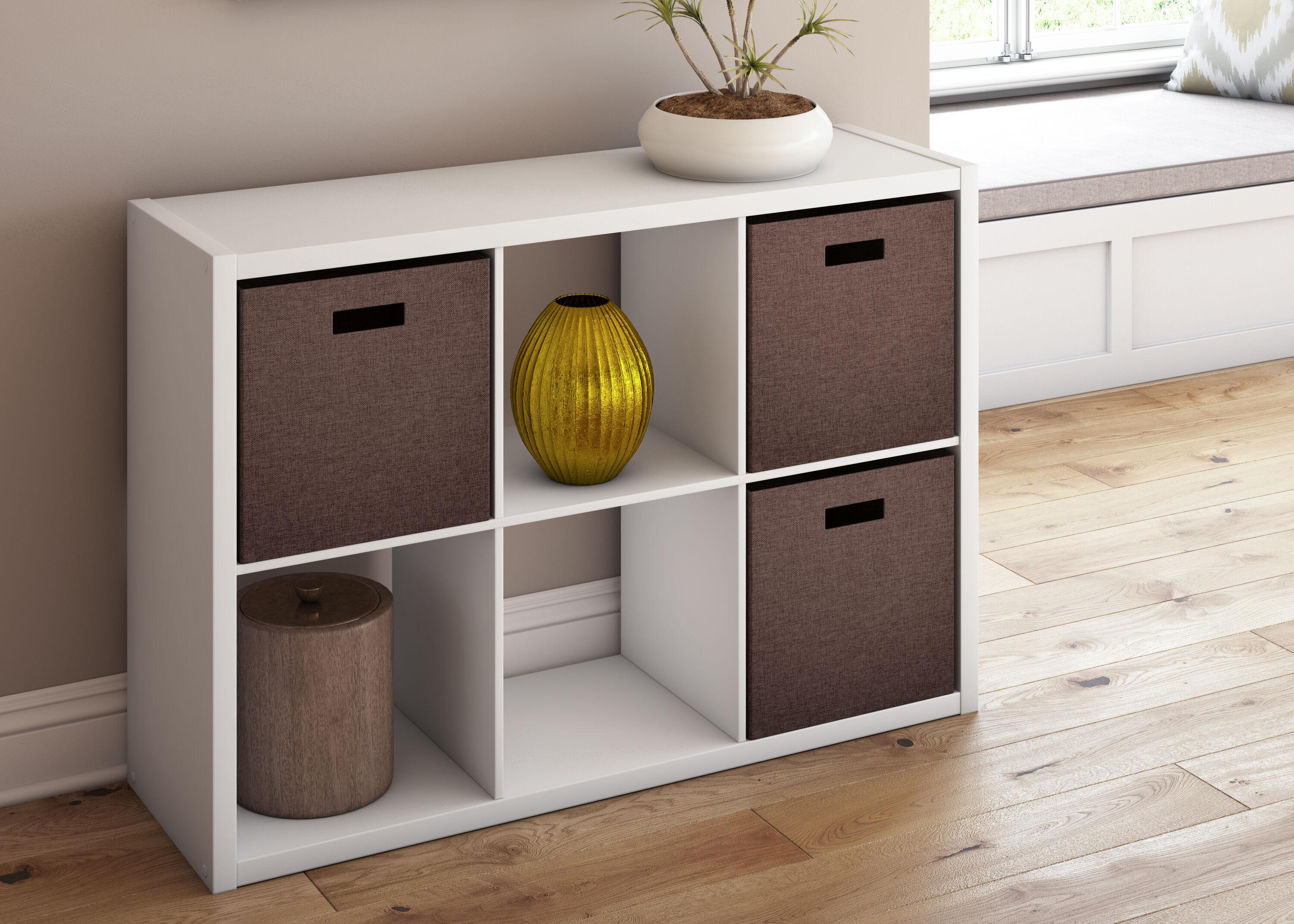 30'' H x 43.82'' W Decorative Cube Bookcase