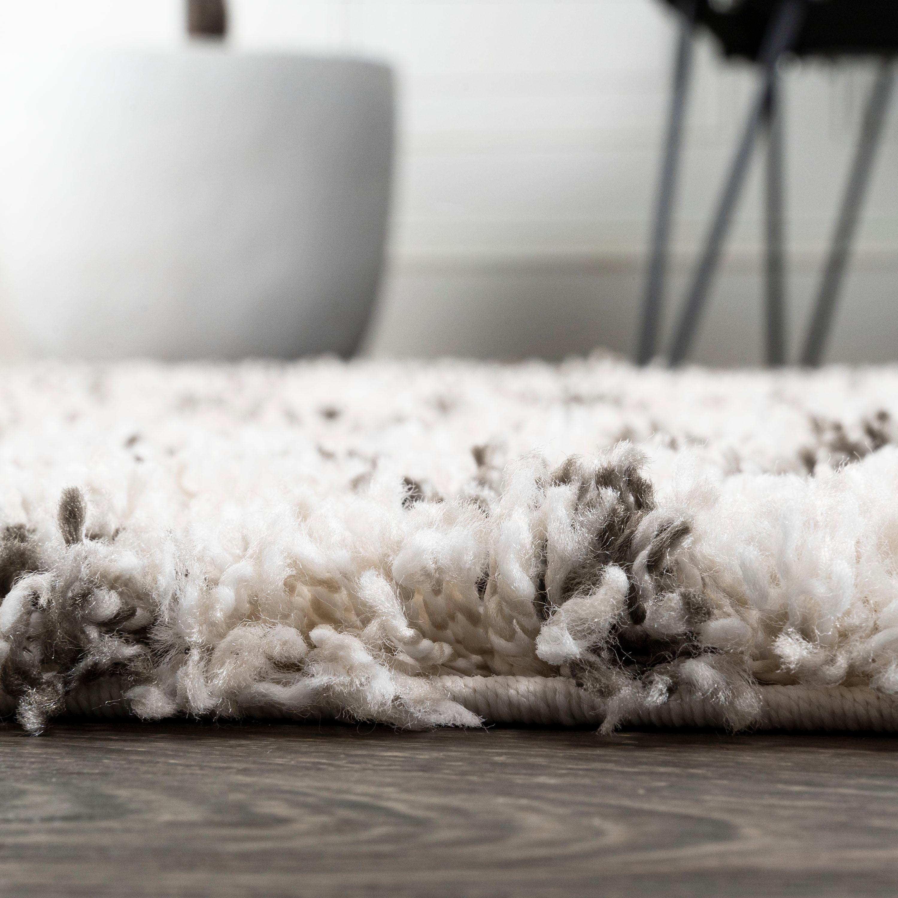 3'x5' Algaida Moroccan Diamond Shag Area Rug, Beige/Dark Gray - JONATHAN Y