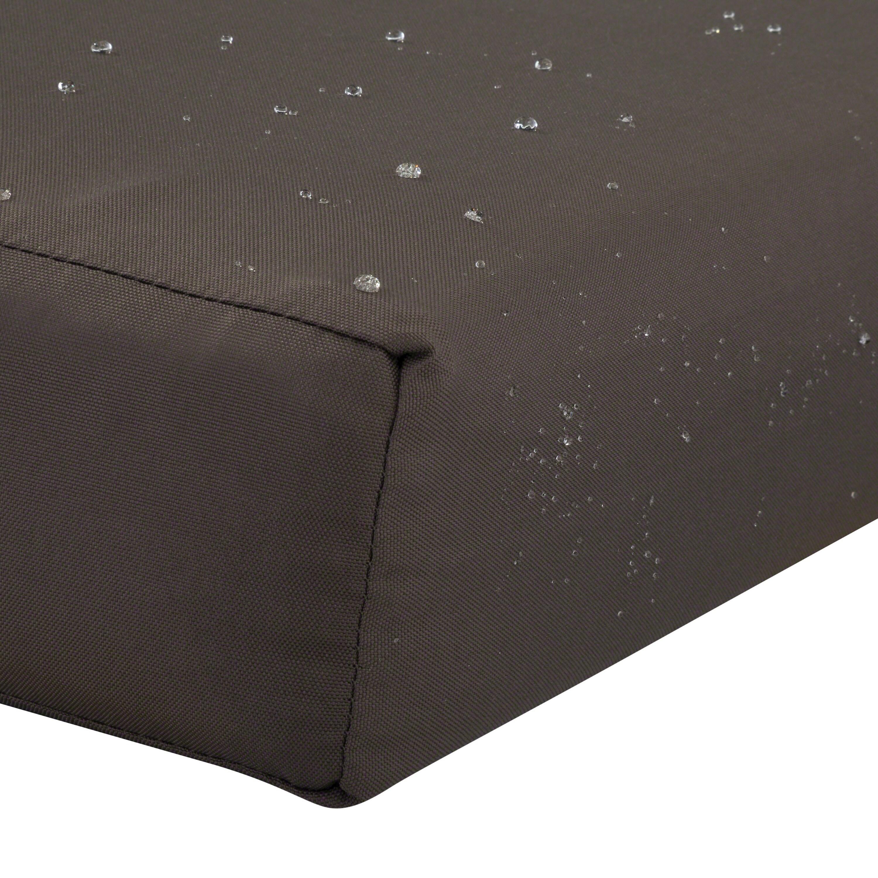 48" x 18" x 3" Ravenna Water-Resistant Patio Bench/Settee Cushion Dark Taupe - Classic Accessories