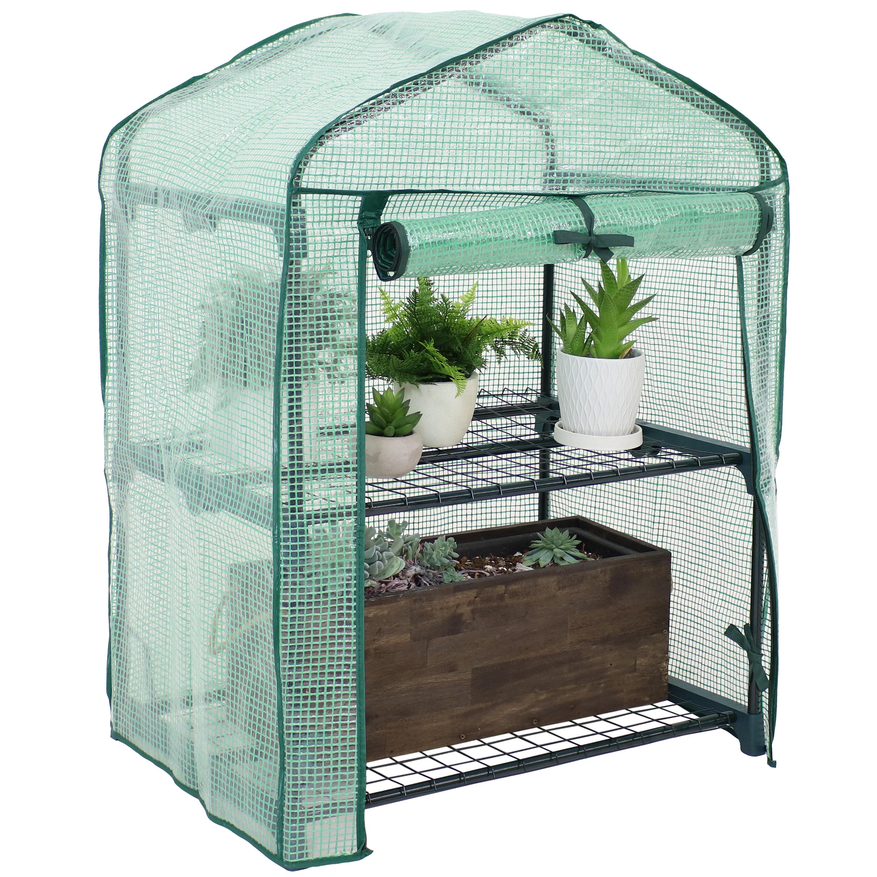 26.5" W x 19" D Growing Rack Greenhouse