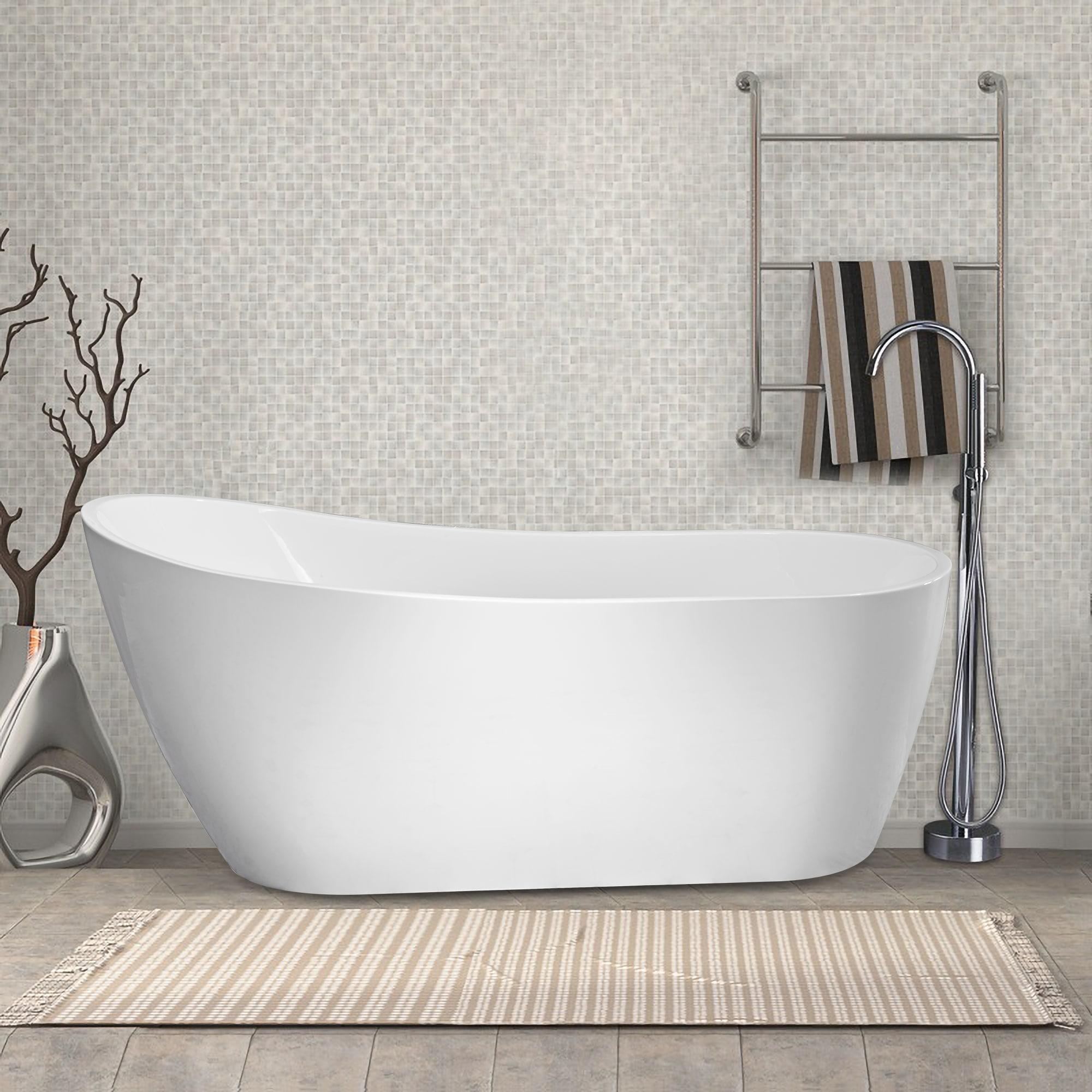 Amara Acrylic Freestanding Soaking Bathtub