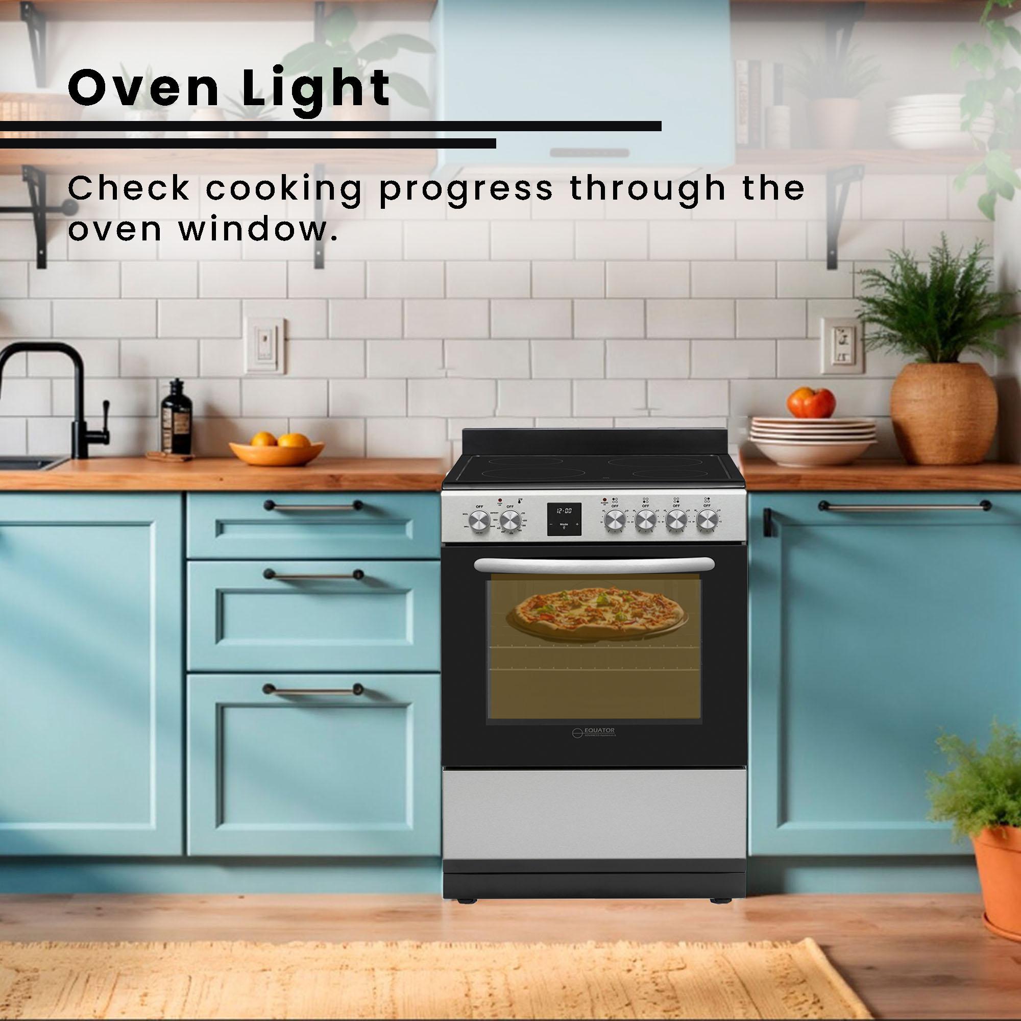 Equator Advanced Appliances Equator 24 Freestanding Electric Cooking Range in Stainless with Convection Oven