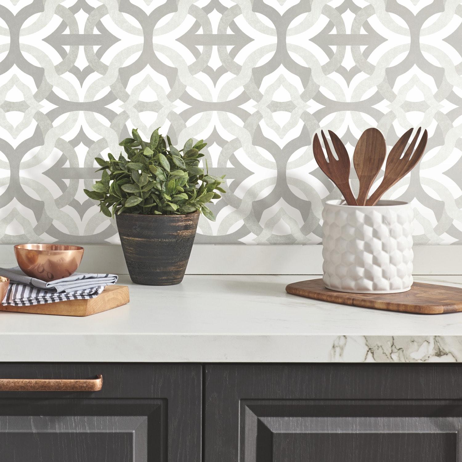 Waverly Peel & Stick Geometric Roll