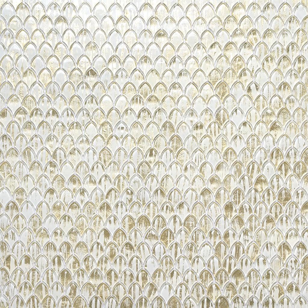 Majeste 0.5" x 2" Glass Fish Scale Mosaic Wall & Floor Tile