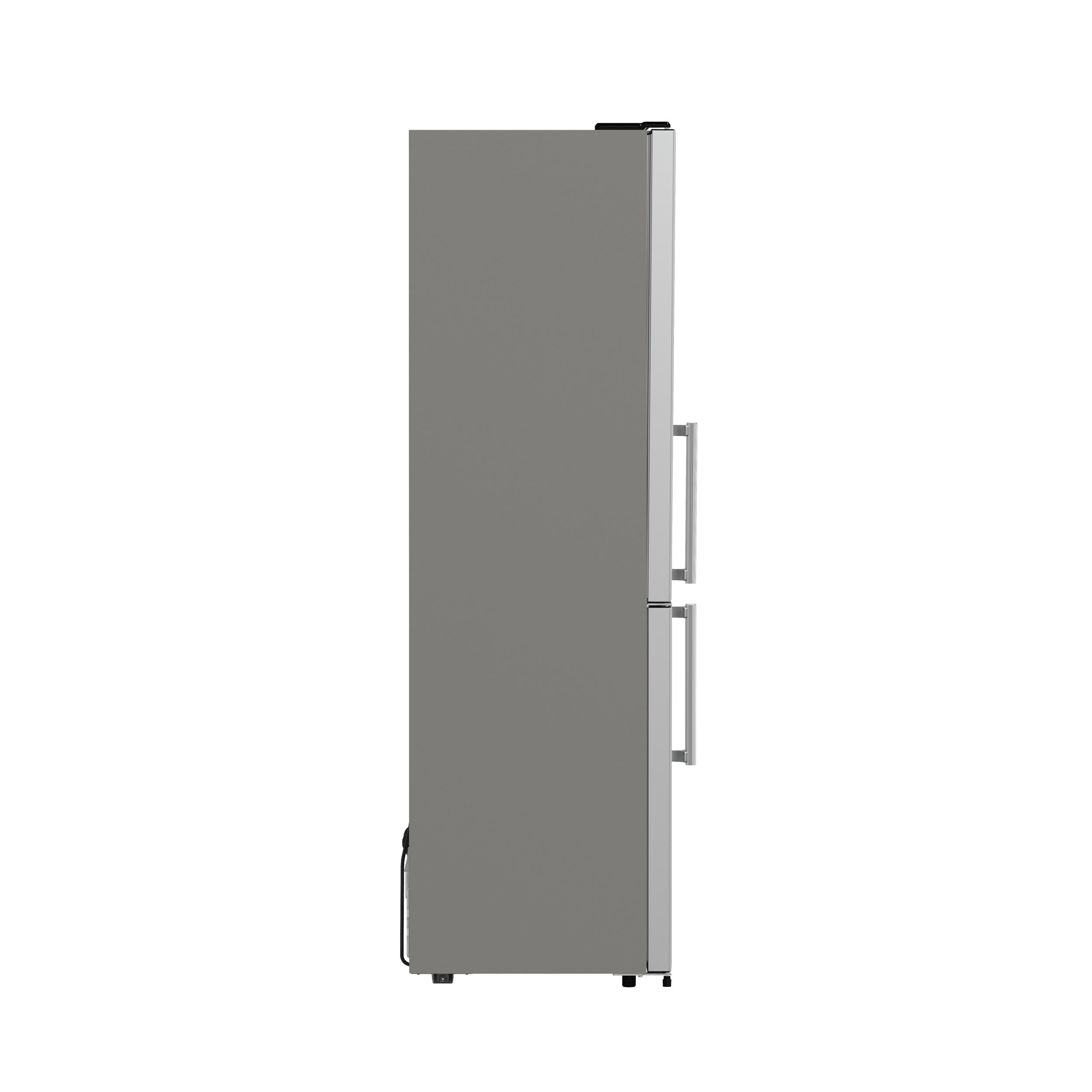 Guardia 46.8-Inch Side-by-Side Bottom Freezer Refrigerator Stainless Steel, 21.6 cu.ft.