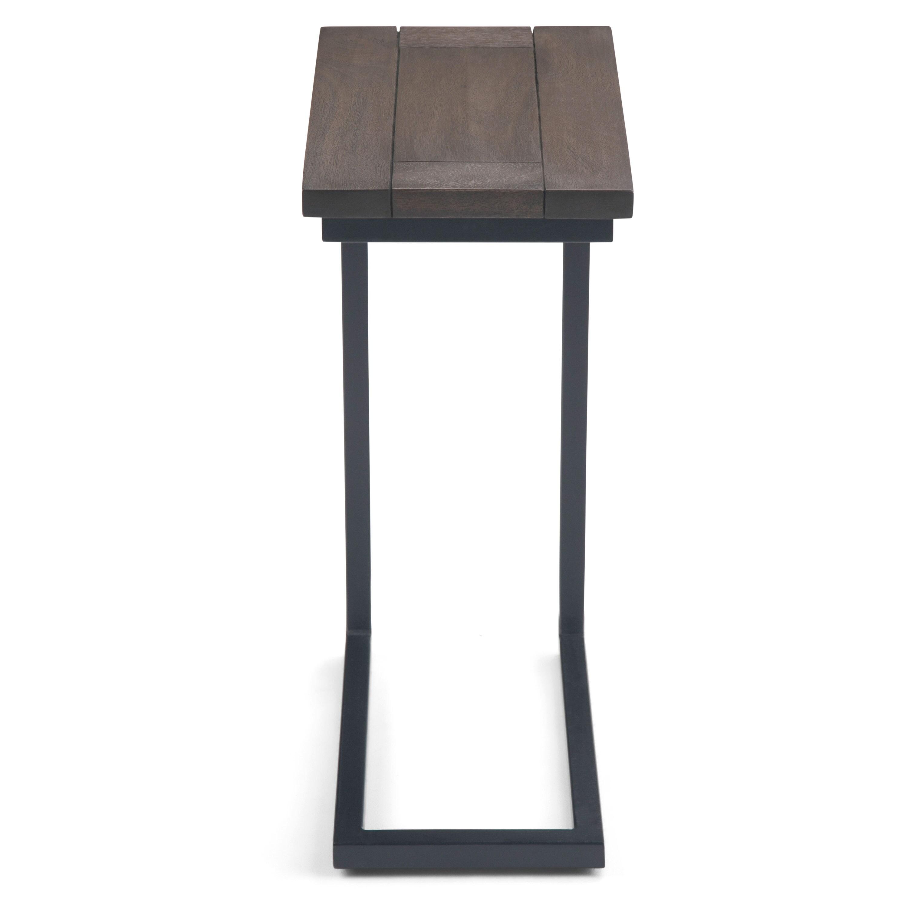 Simpli Home Skyler Solid Mango Wood C Side Table