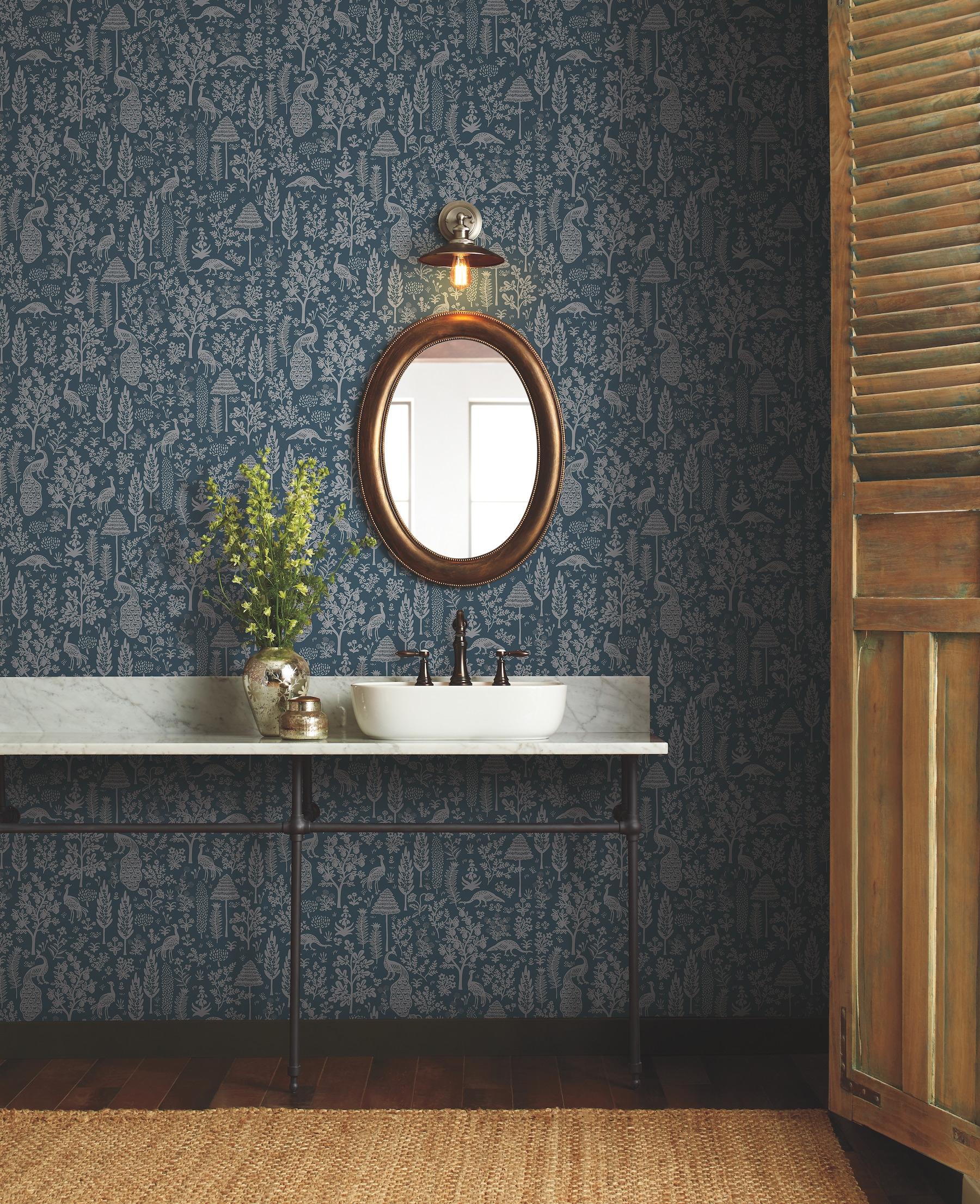 Menagerie Toile 27" L x 27" W Smooth Wallpaper Roll