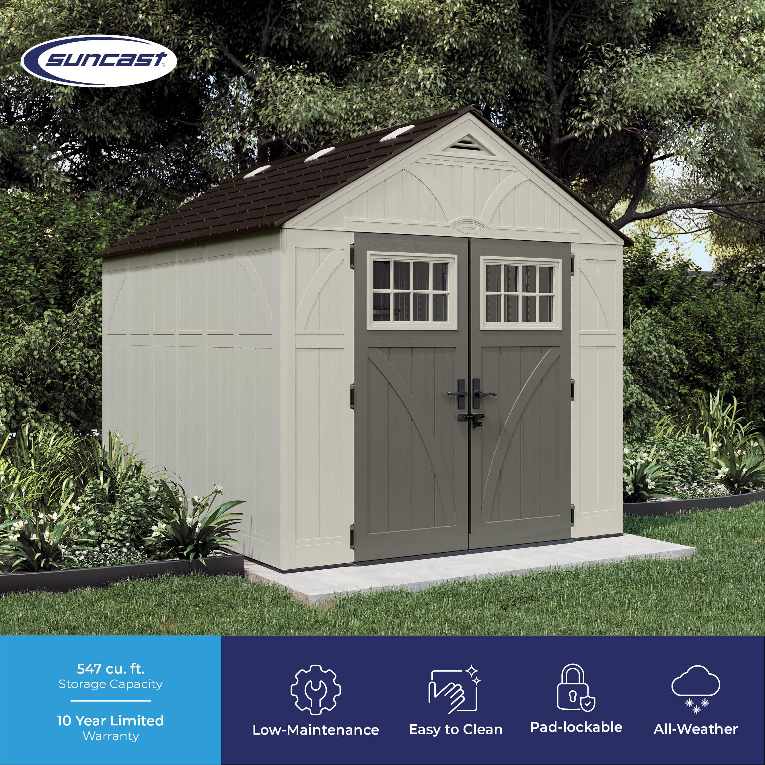 Suncast Suncast Outdoor Vanilla Resin Storage Shed