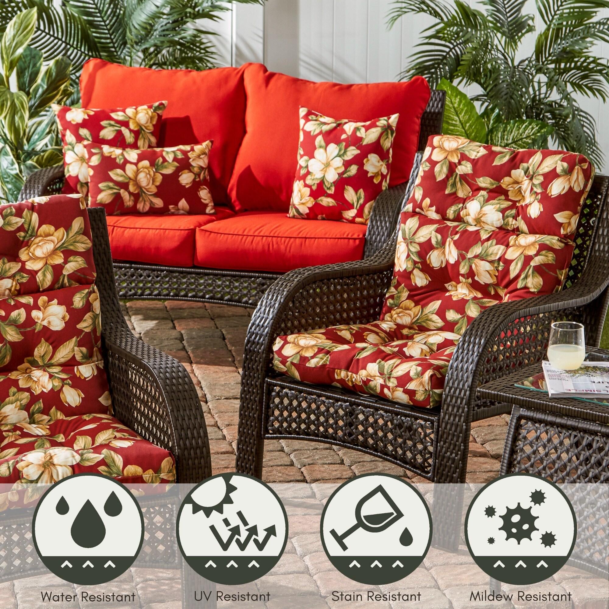 Indoor/Outdoor Reversible Throw Pillow