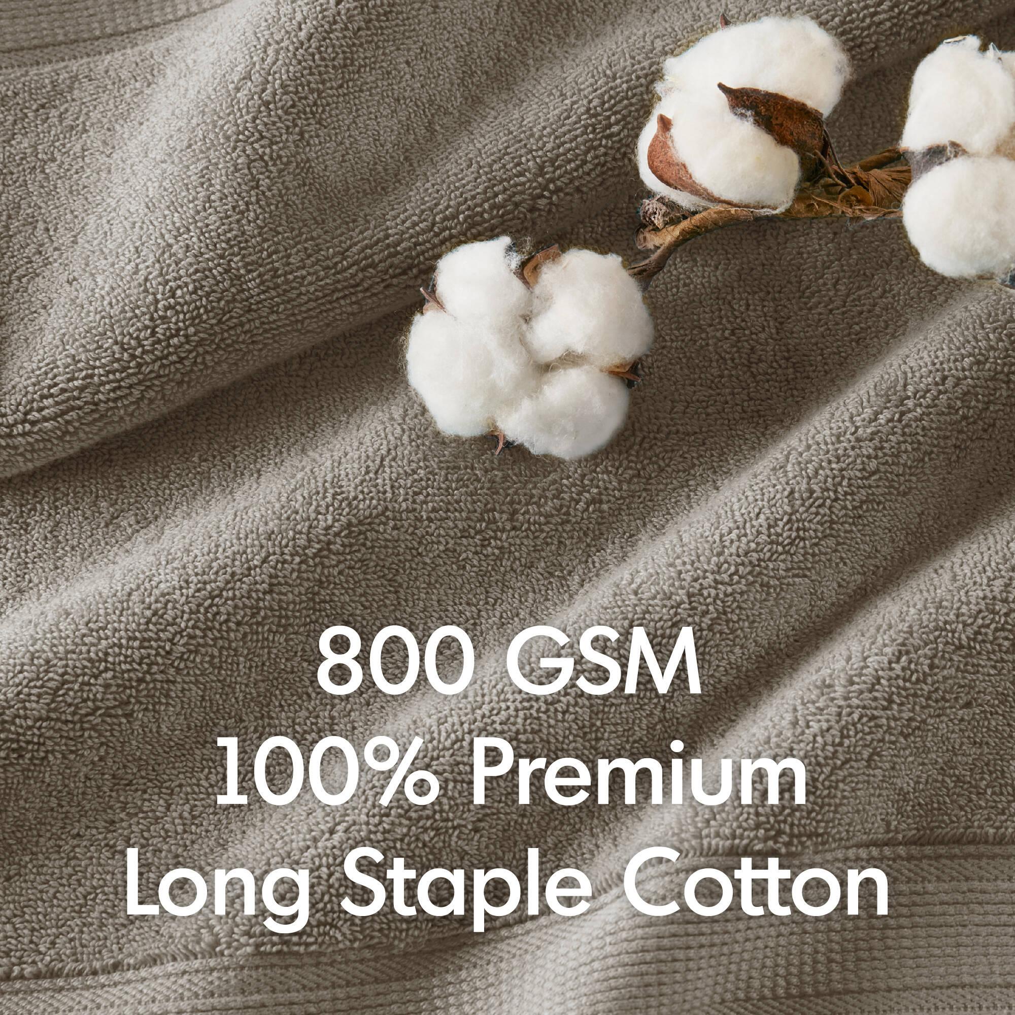 Madison Park Signature 800GSM Ultra-Soft 100% Cotton Absorbent Towel Set