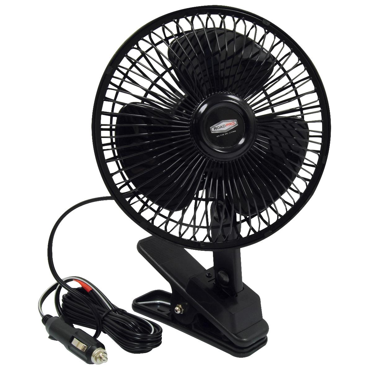 RoadPro 12 Volt Quick Clip Oscillating Fan