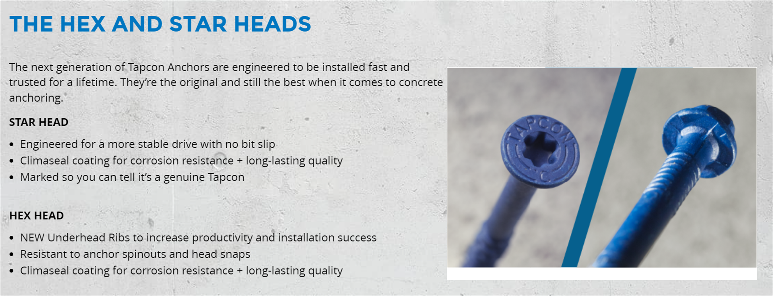 Tapcon 1/4-in x 3-1/4-in Concrete Screws Anchors 150 -Pack