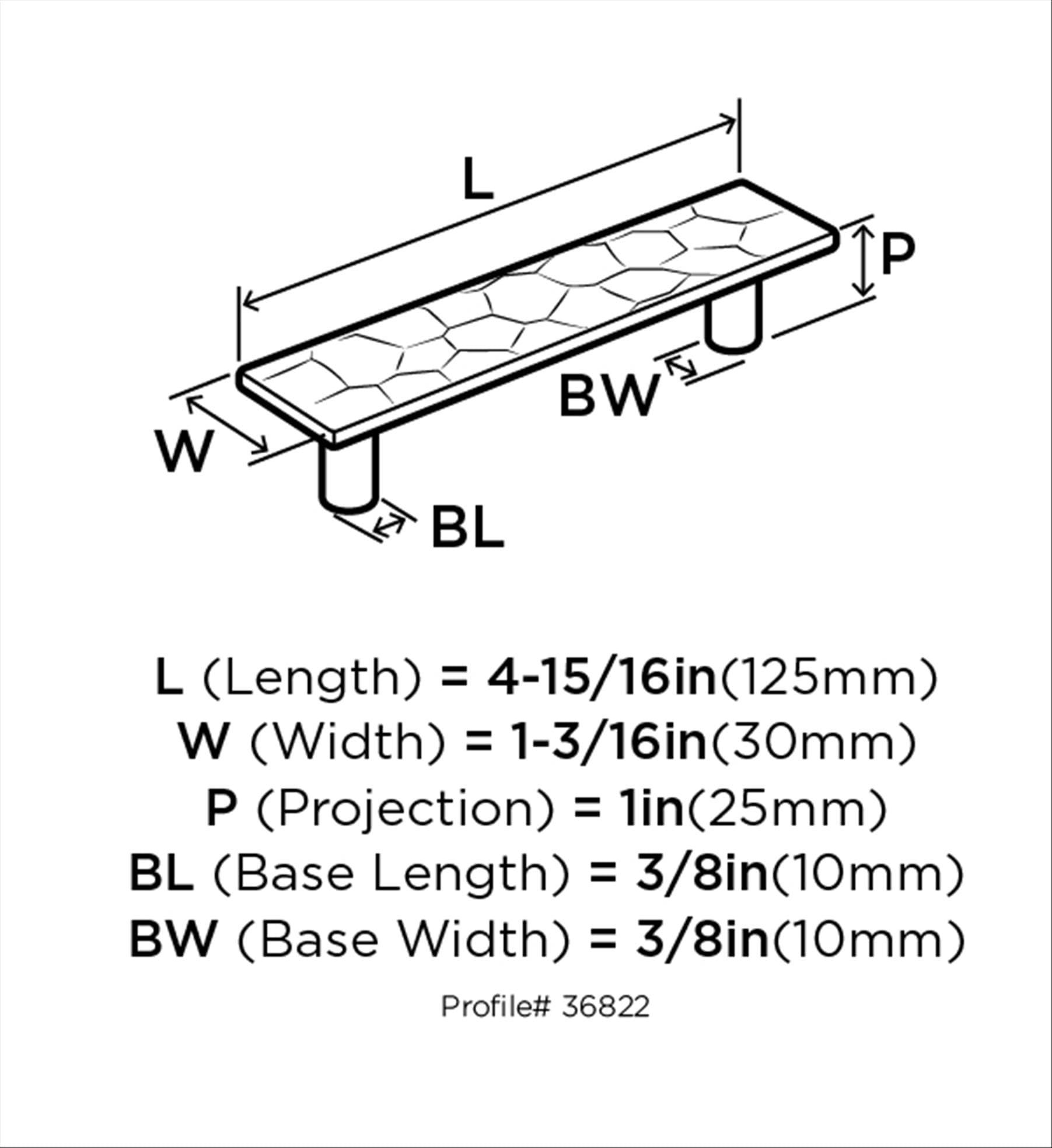 Kamari 3 3/4" Center to Center Bar Pull