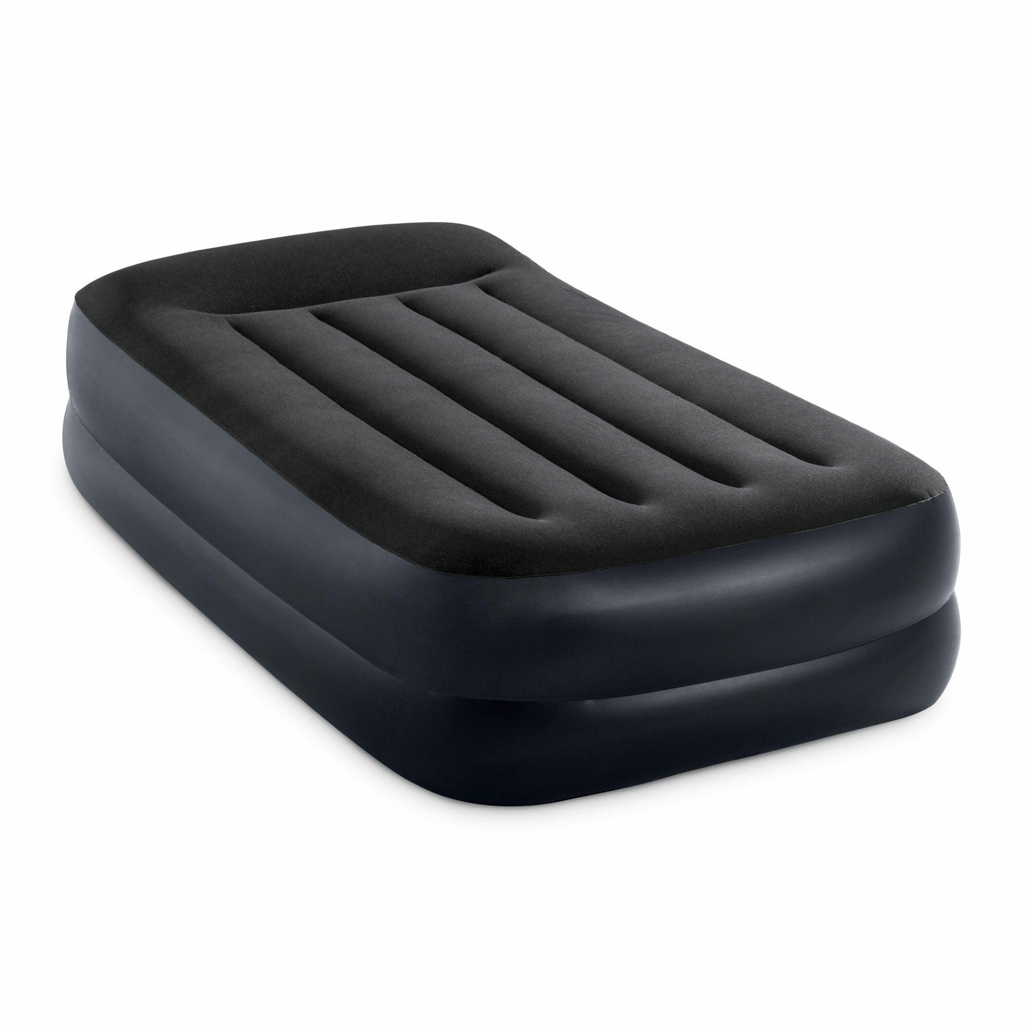 Intex Dura Beam Plus Pillow Raised Airbed Mattress With Built In Pump