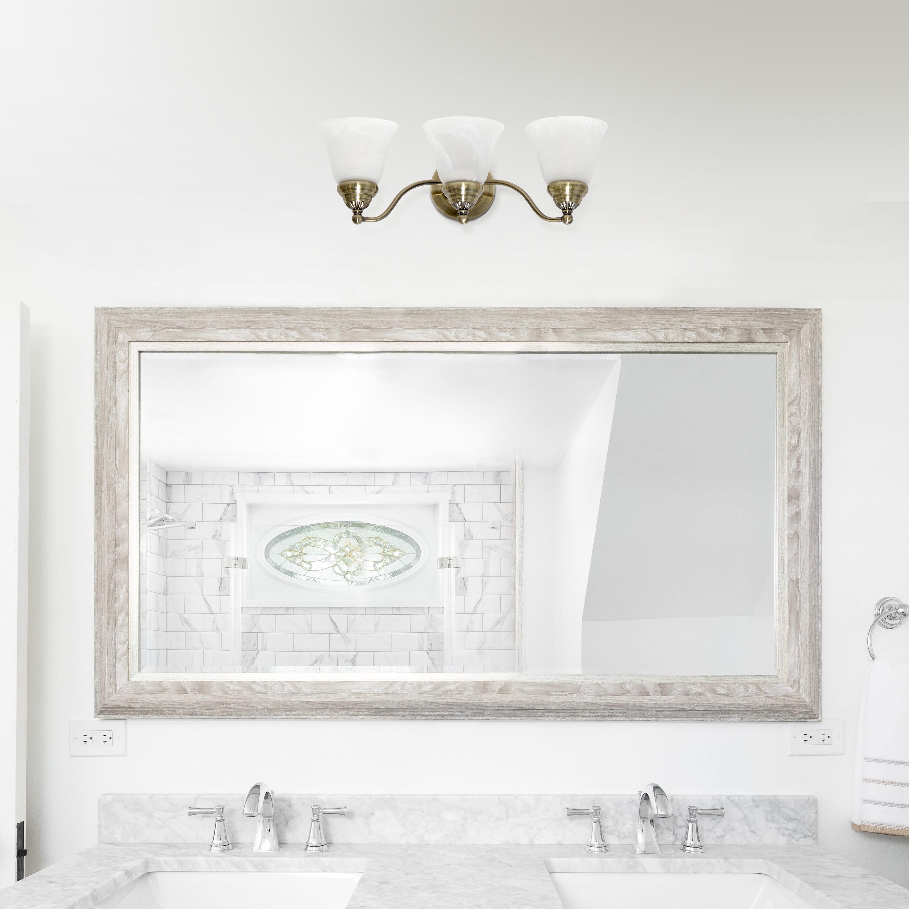 Traditional 3 Light Curved Metal Vanity Wall Light Fixture, ETL Listed - Lalia Home