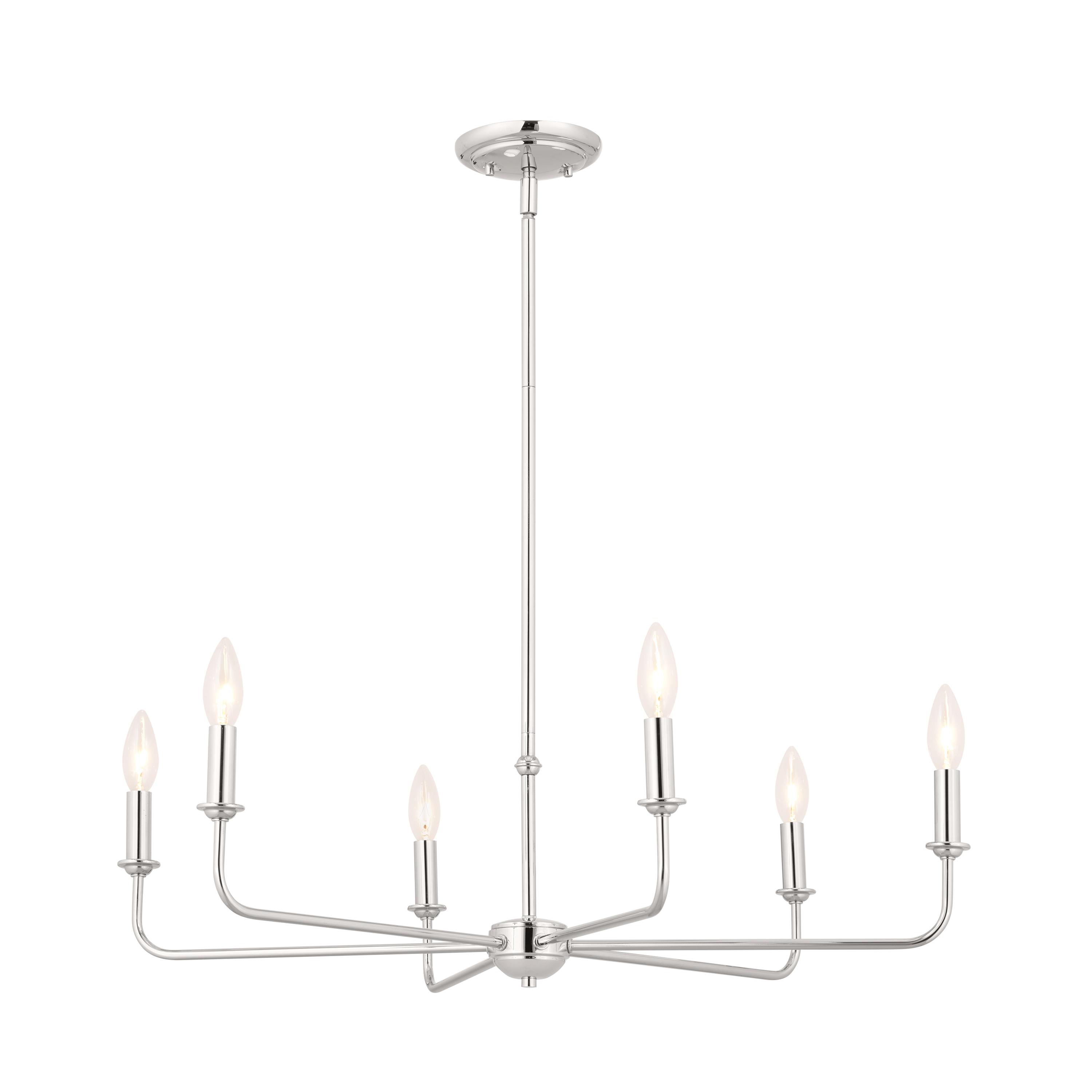 6 - Light Dimmable Classic / Traditional Chandelier