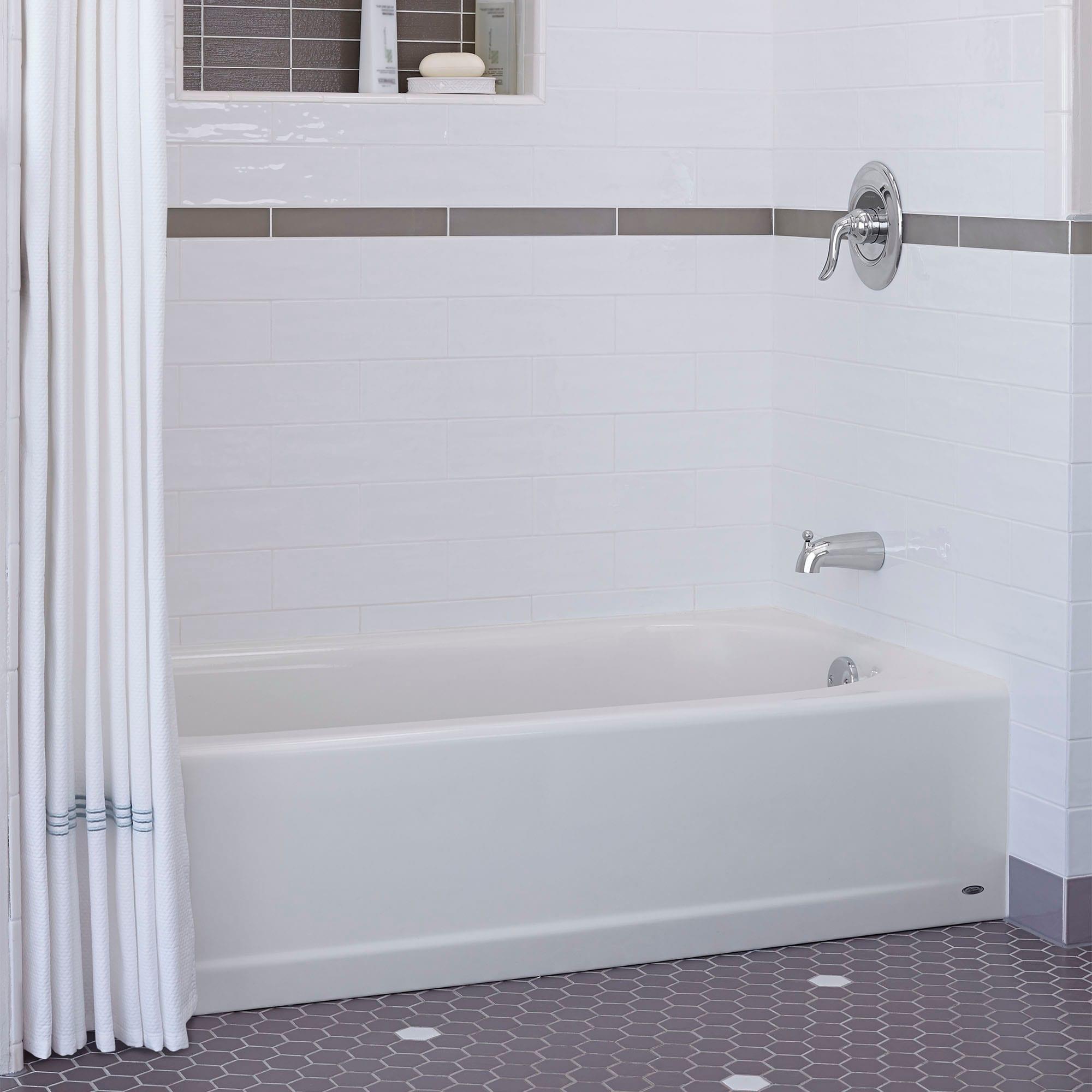 American Standard Princeton 5 ft Americast Right Hand Drain Bathtub in White