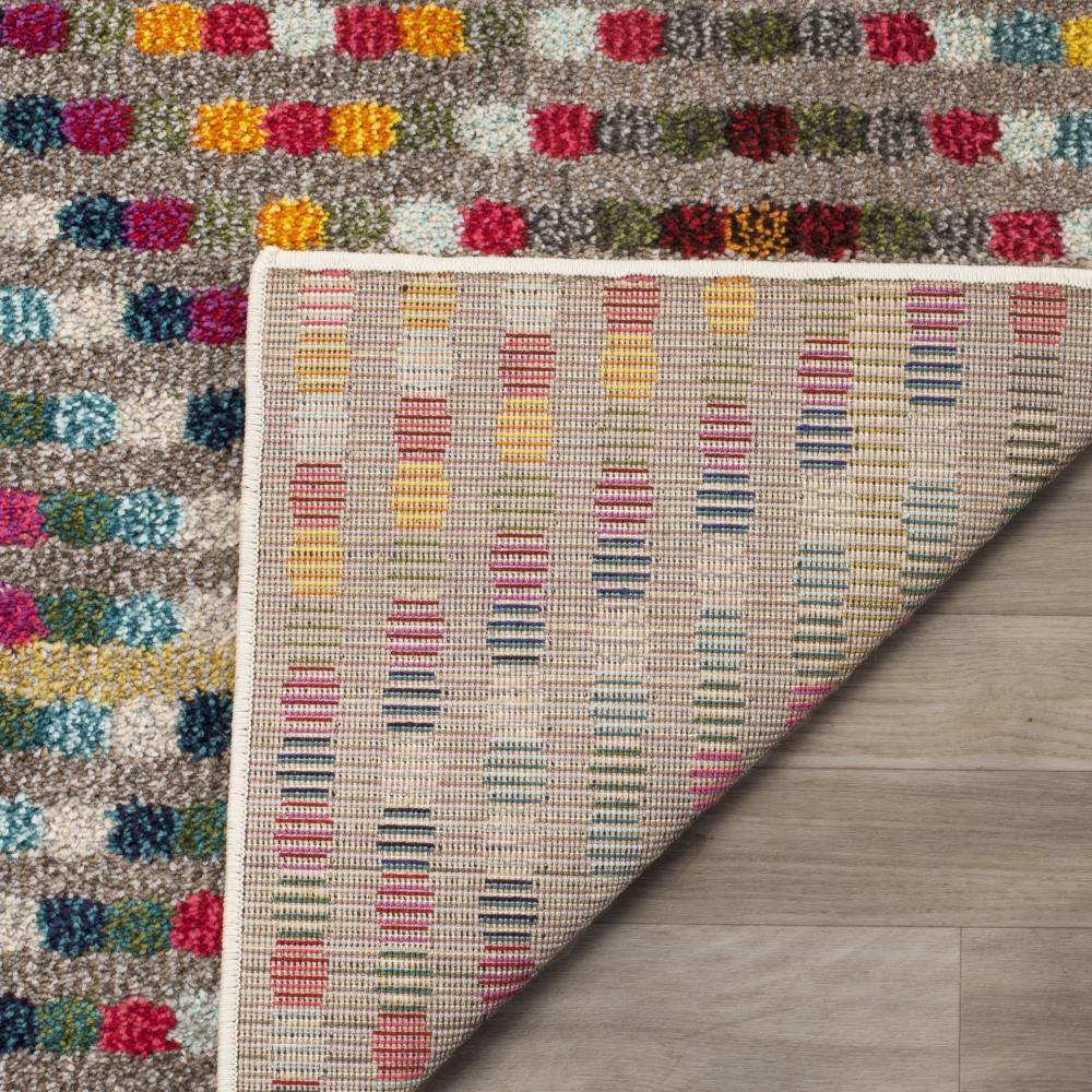Monaco MNC204 Power Loomed Indoor Area Rug - Multi/Beige - 6'7" Round - Safavieh