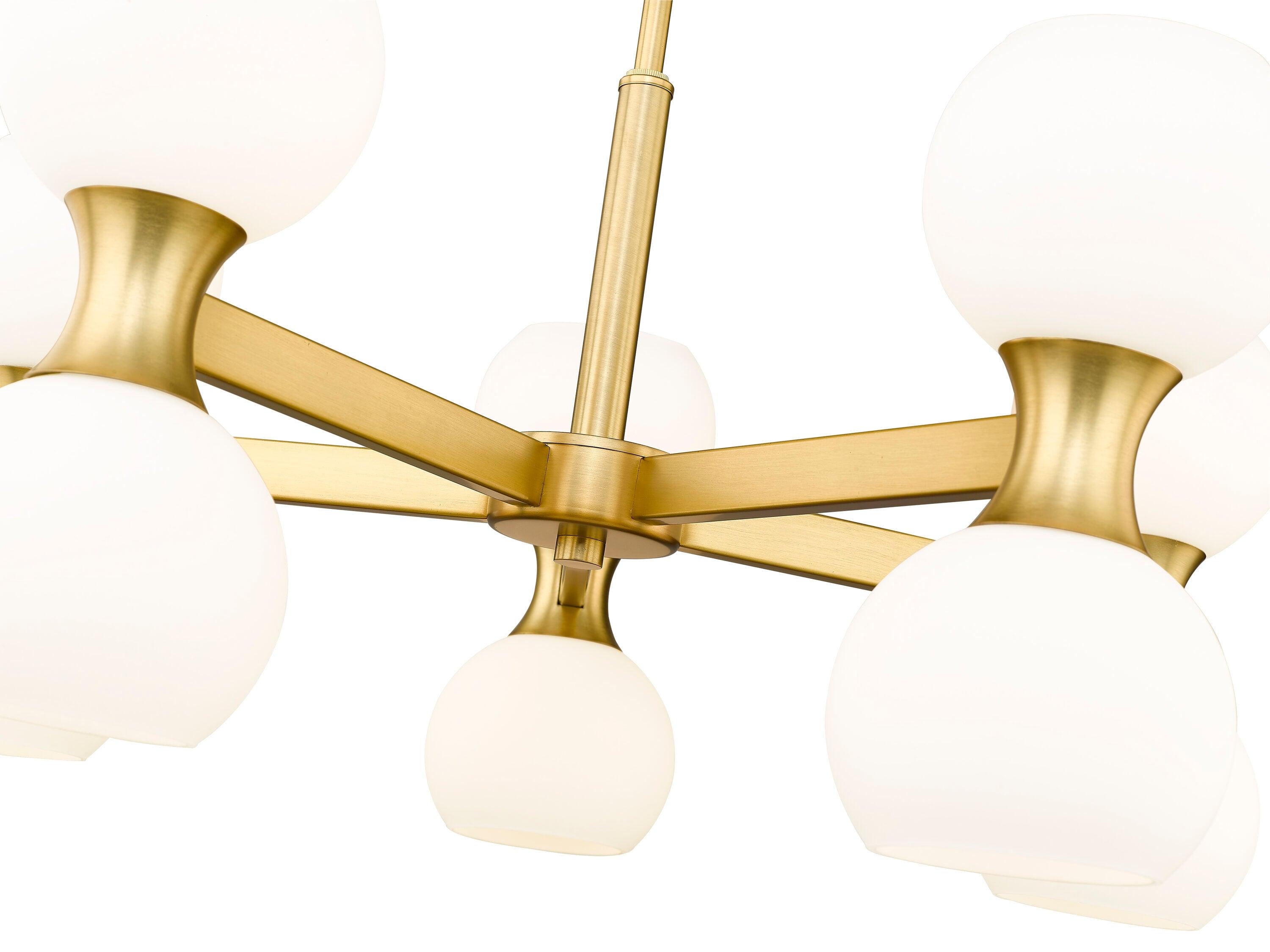 Z-Lite Artemis 10 - Light Chandelier in  Modern Gold