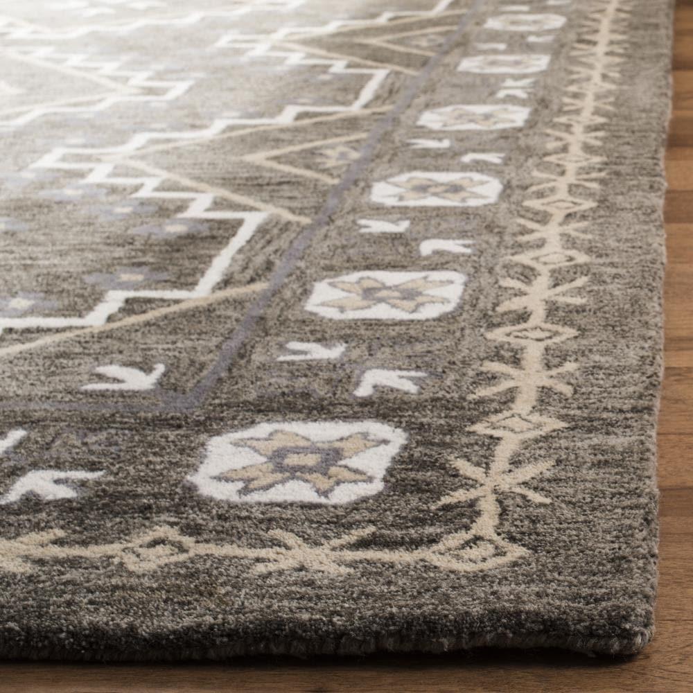 Bella BEL672 Hand Tufted Area Rug - Brown/Taupe - 4'x6' - Safavieh.