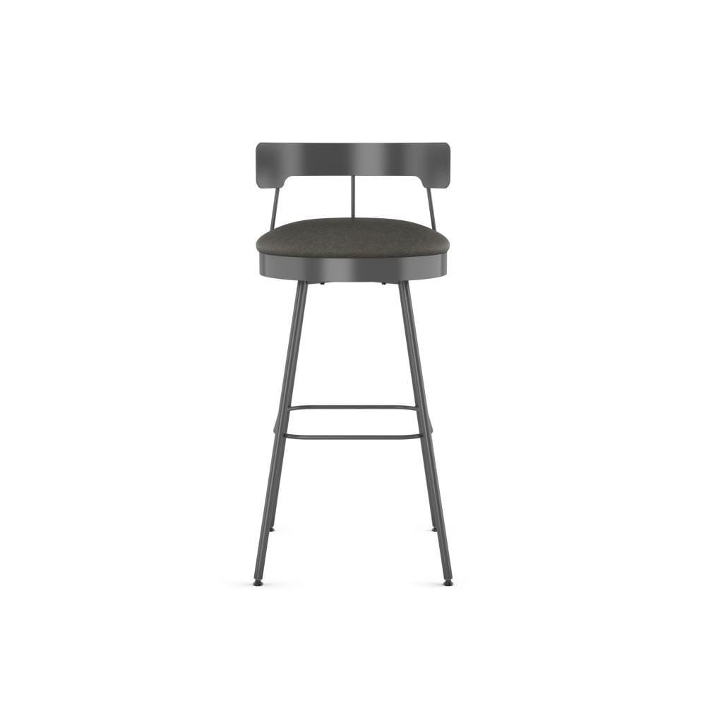 Monza Swivel Counter Height Barstool Matte Dark Gray - Amisco