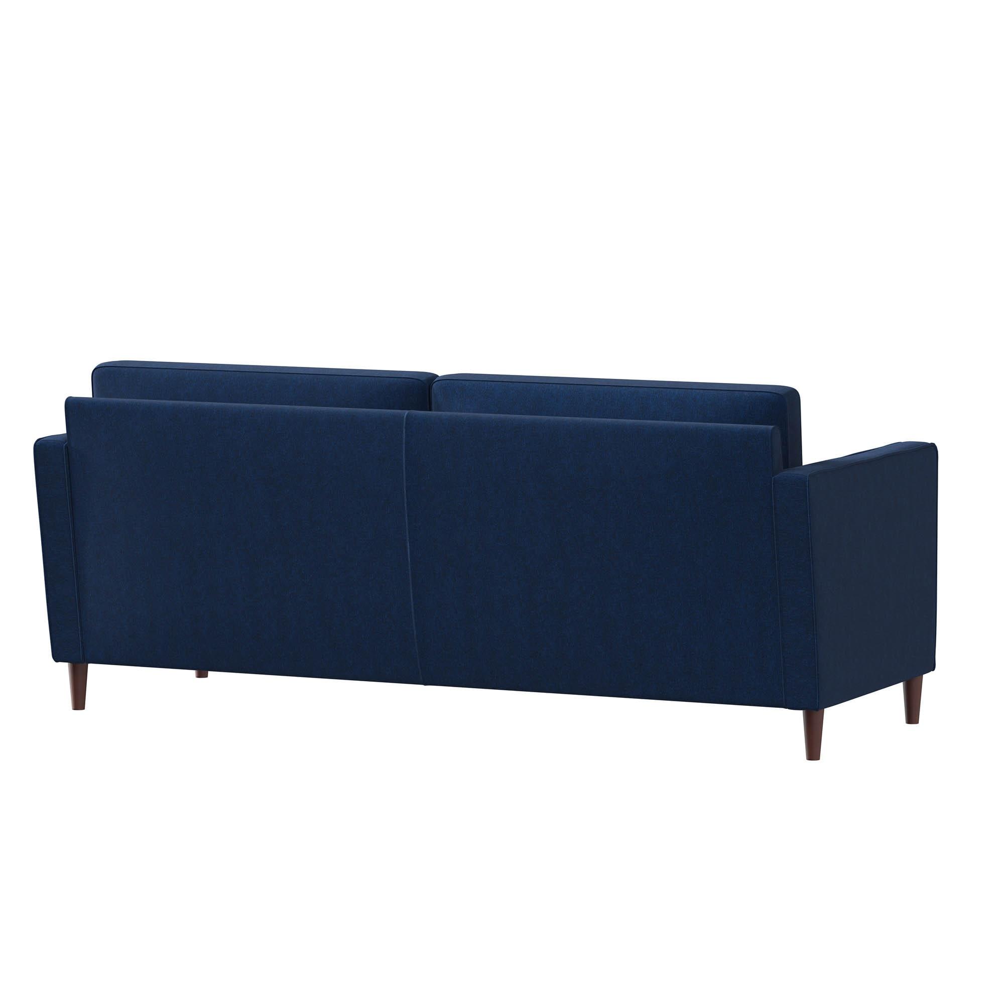 LifeStyle Solutions Jareth Sofa in Navy Blue Fabric Upholstery
