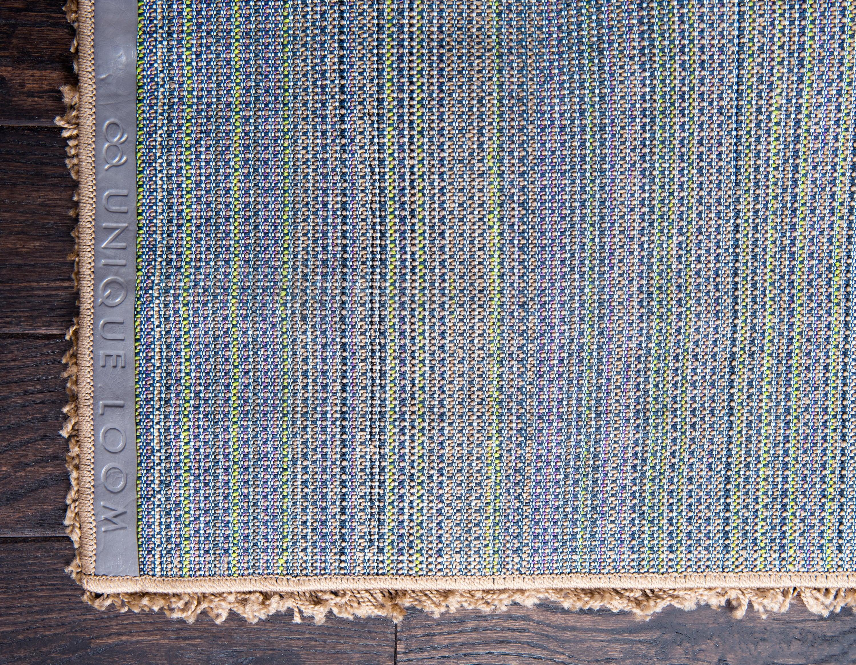 Unique Loom 4' 0 x 6' 0 Solid Shag Sandy Brown Area Rug