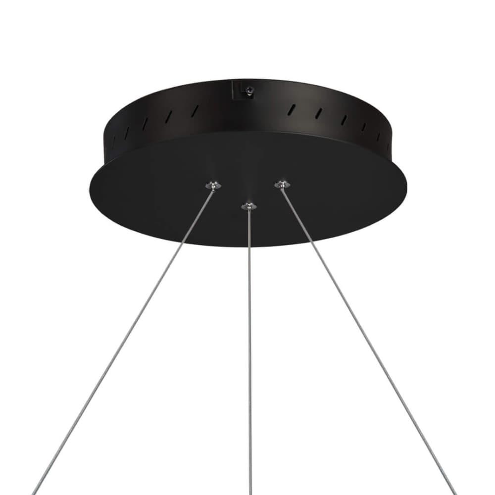 Tania 24-in Integrated LED Pendant Light Height Adjustable ETL Certified Circular Ring Chandelier