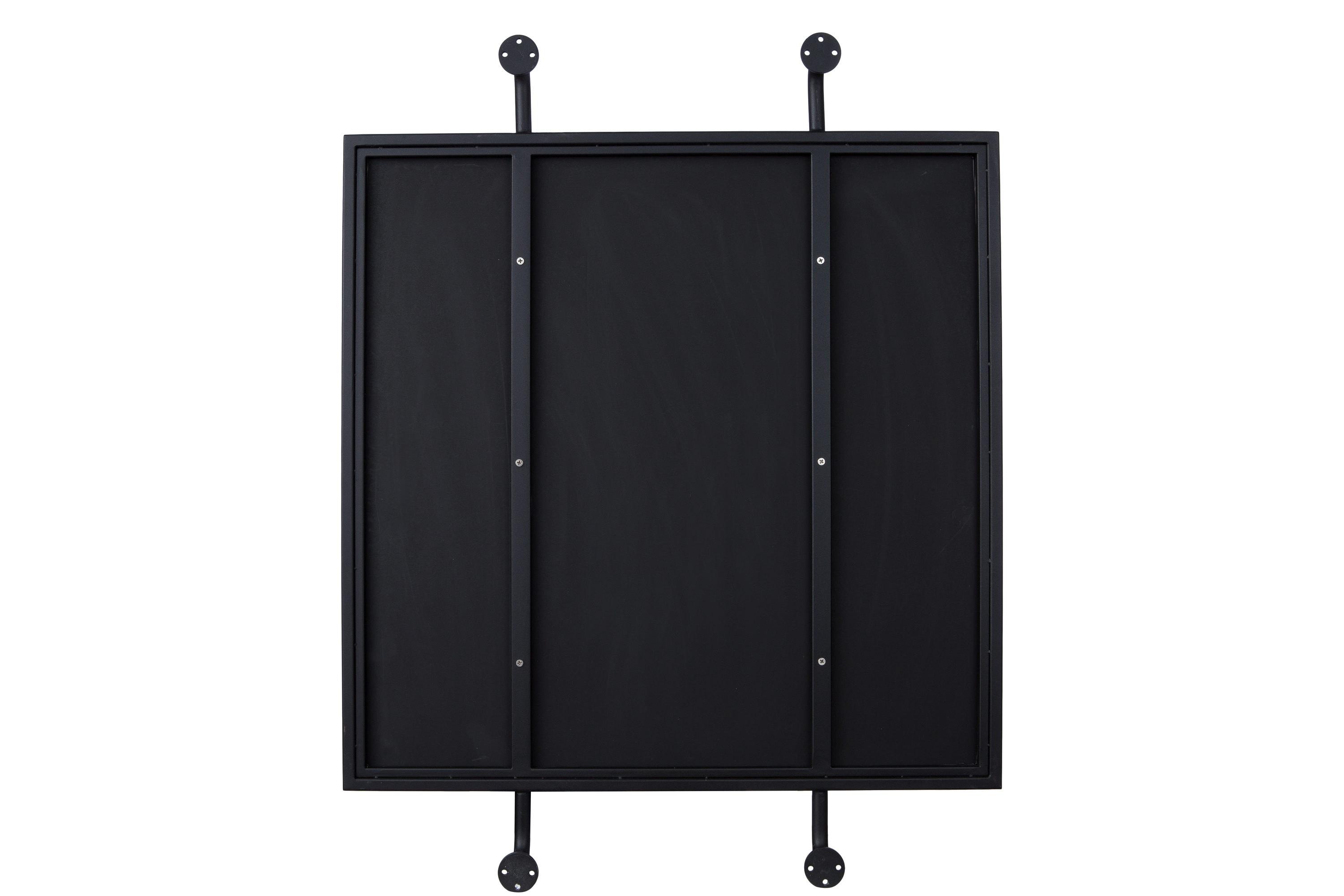 Varaluz Tycho 32x26 Pipe Mounted Wall Mirror - Black