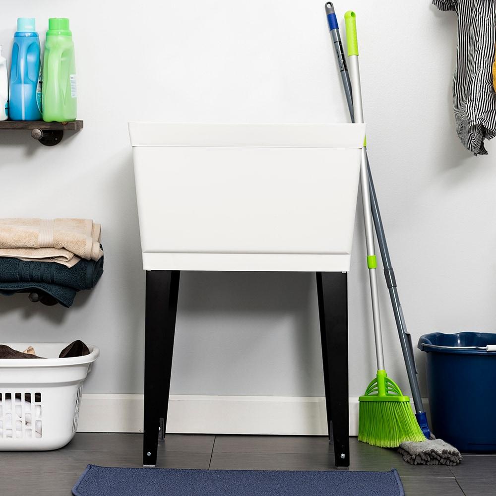 23.5'' L x 23.5'' W Free Standing Laundry Sink