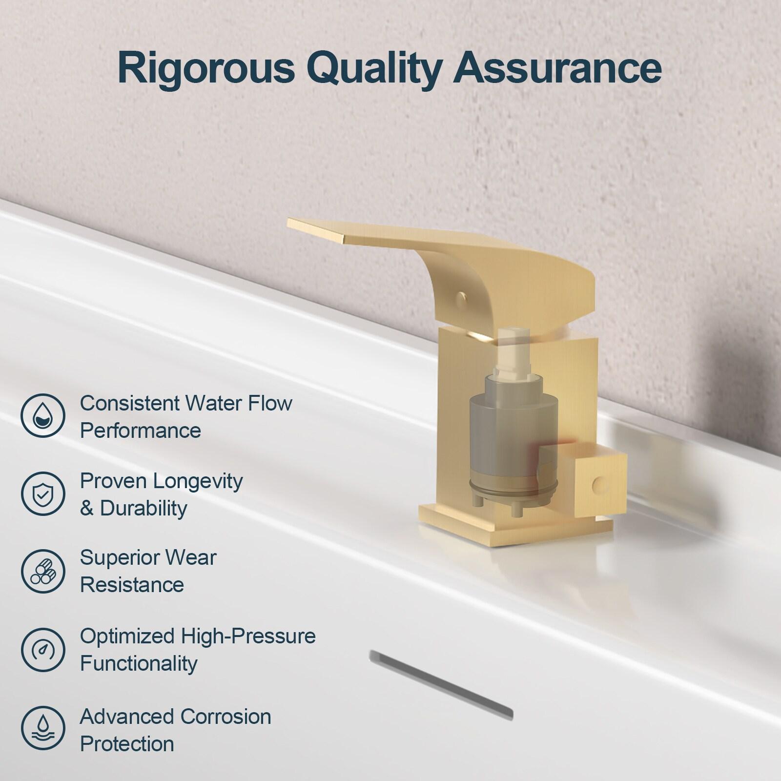 GRANDJOY Complete Shower System, 10" and 6" Dual Wall Mount Rain Shower Faucets with Handheld Shower Spray, High Pressure in Brushed Gold