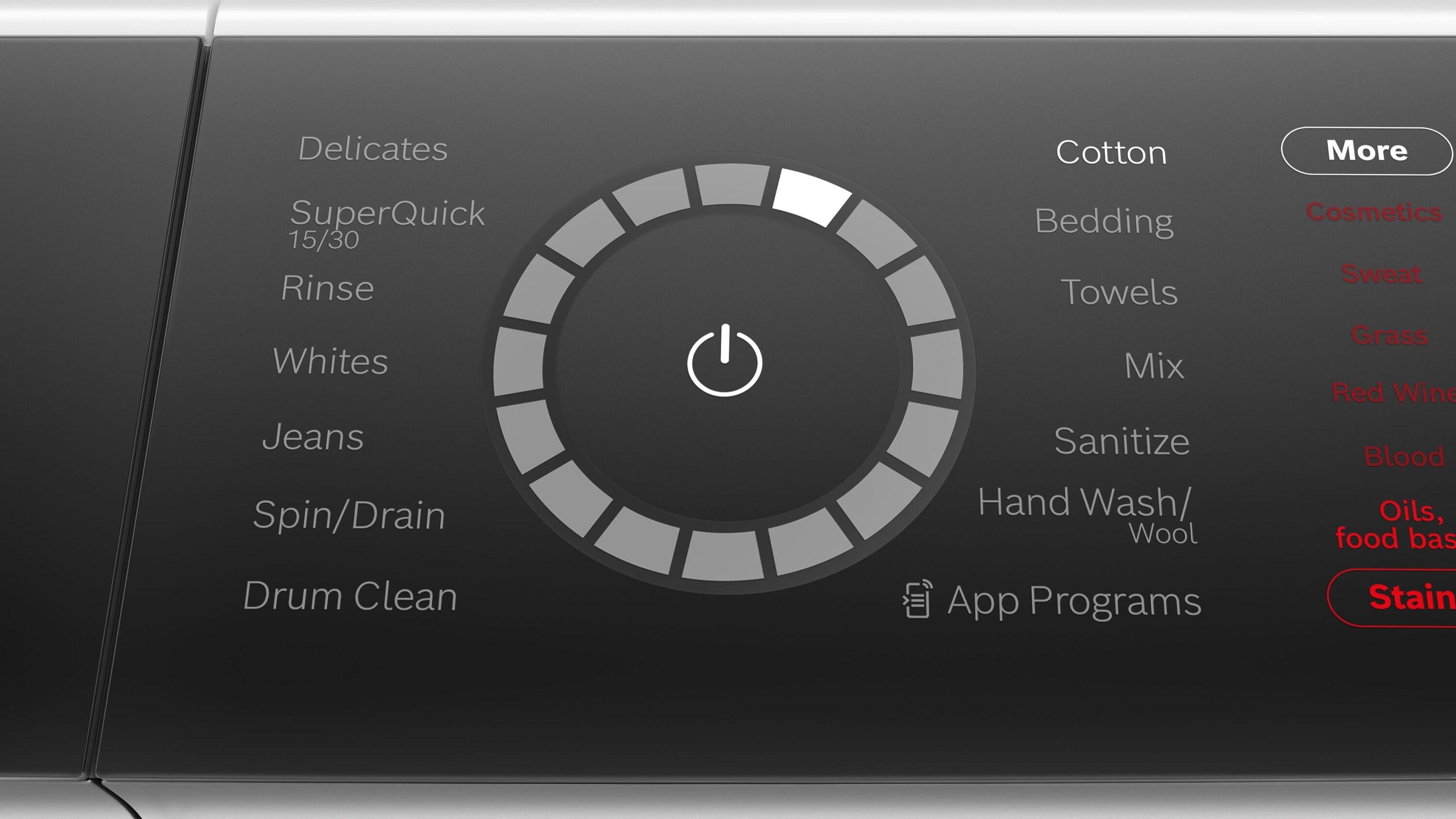 Bosch 500 Series White Smart Front Load Washer with Stainless Steel Drum