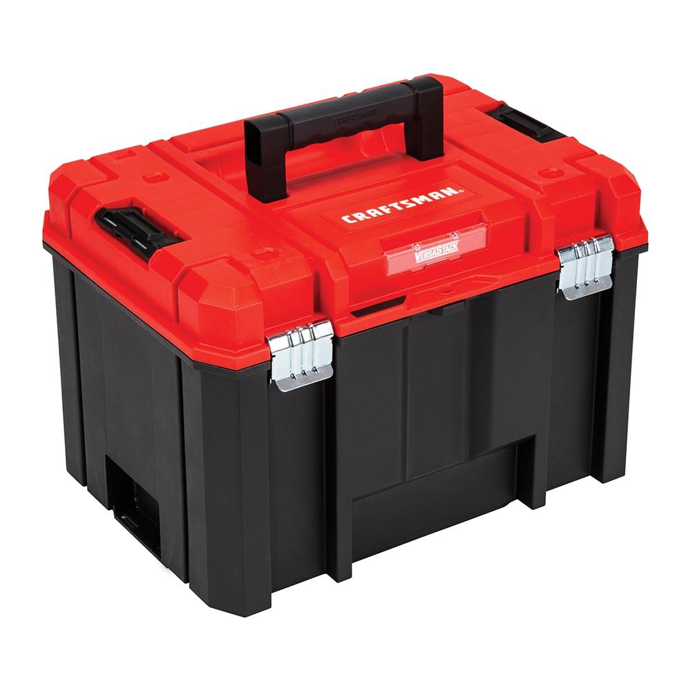 CRAFTSMAN Versastack System 17-in Red Plastic Lockable Tool Box