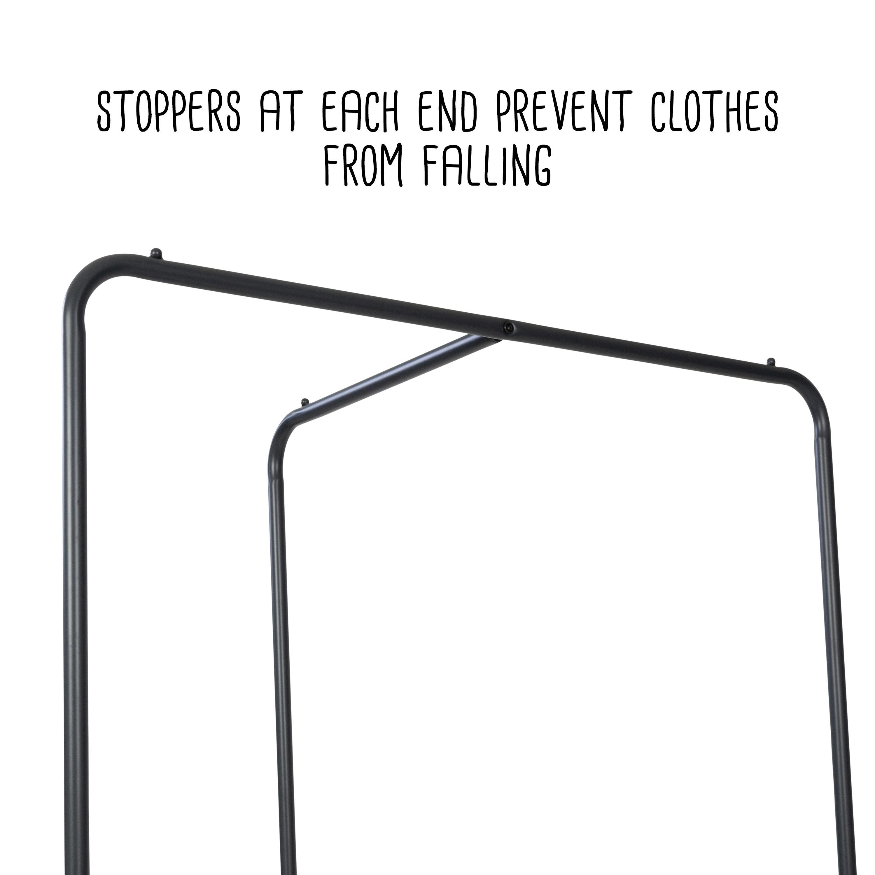 Rebrilliant Mailie 24'' Metal Clothing Rack